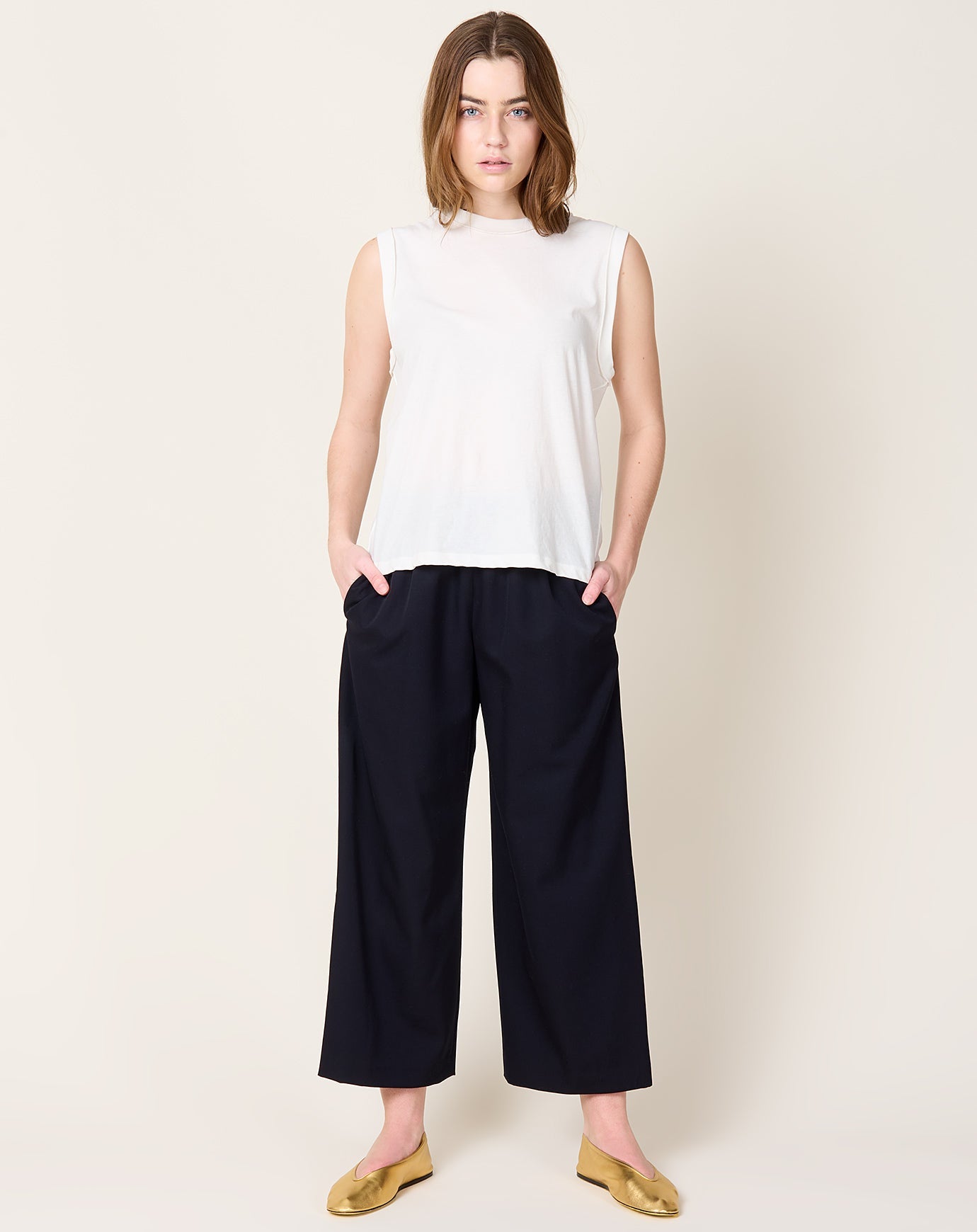 6397 Inside Out Tank in White