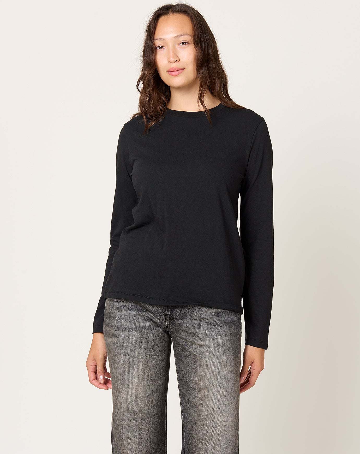 6397 L/S Mini Boy T in Jet Black