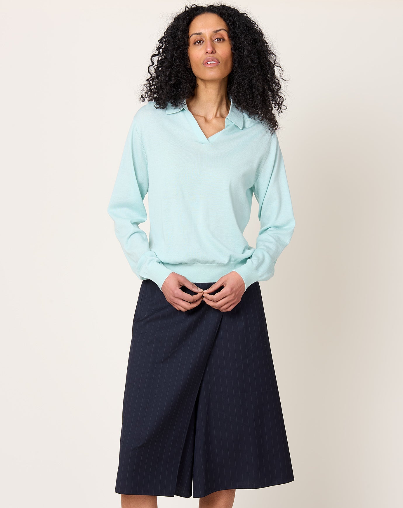 6397 L/S Polo in Chlorine