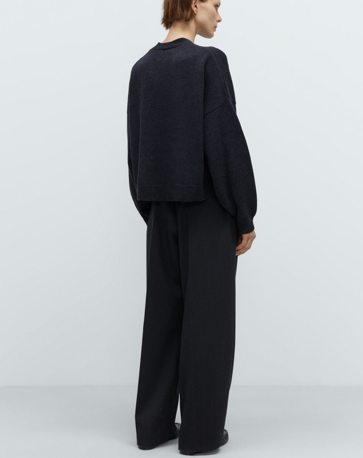 Cordera Merino Wool Cardigan in Anthracite