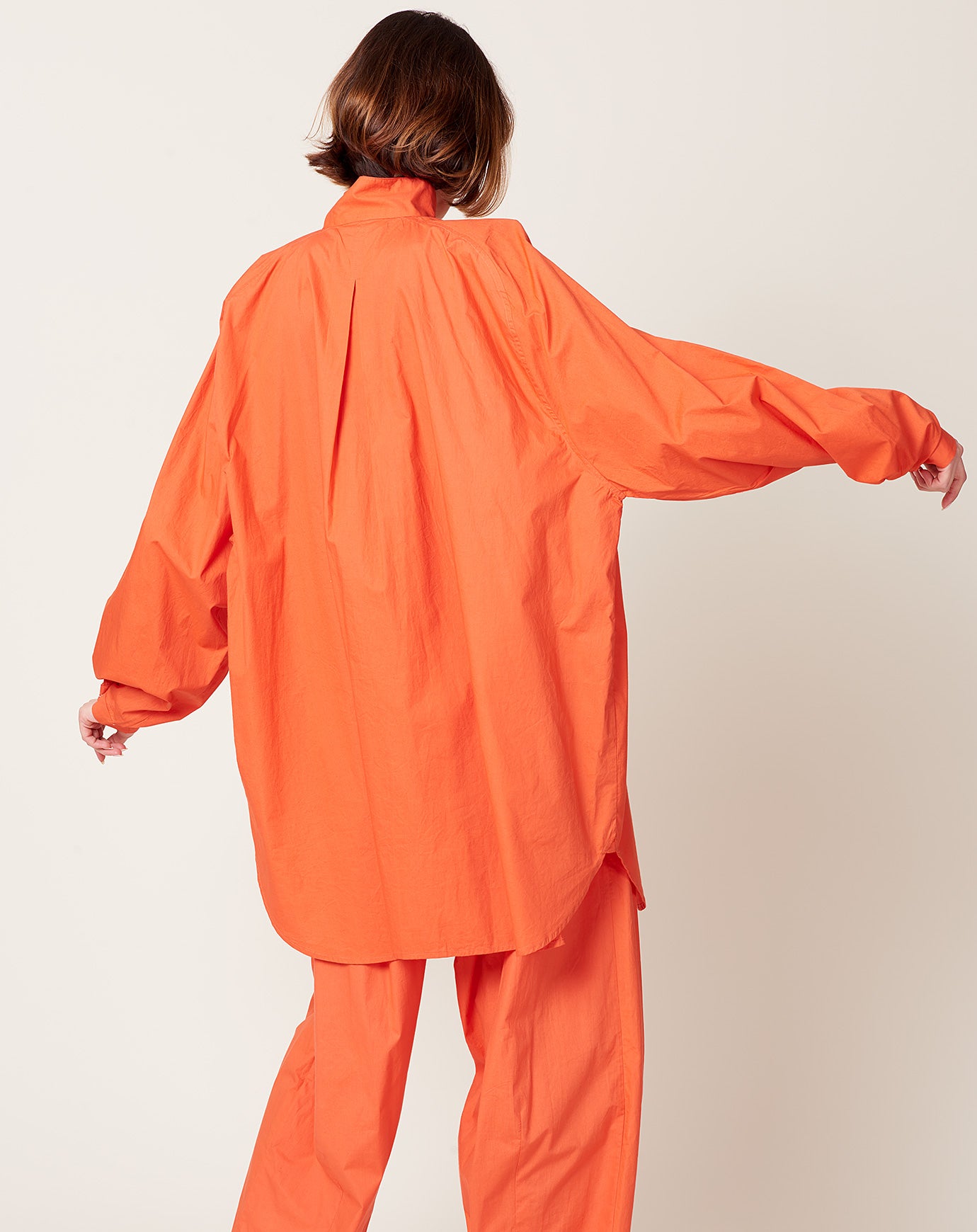Anaak Joan Oversized Tunic in Rouge Orange