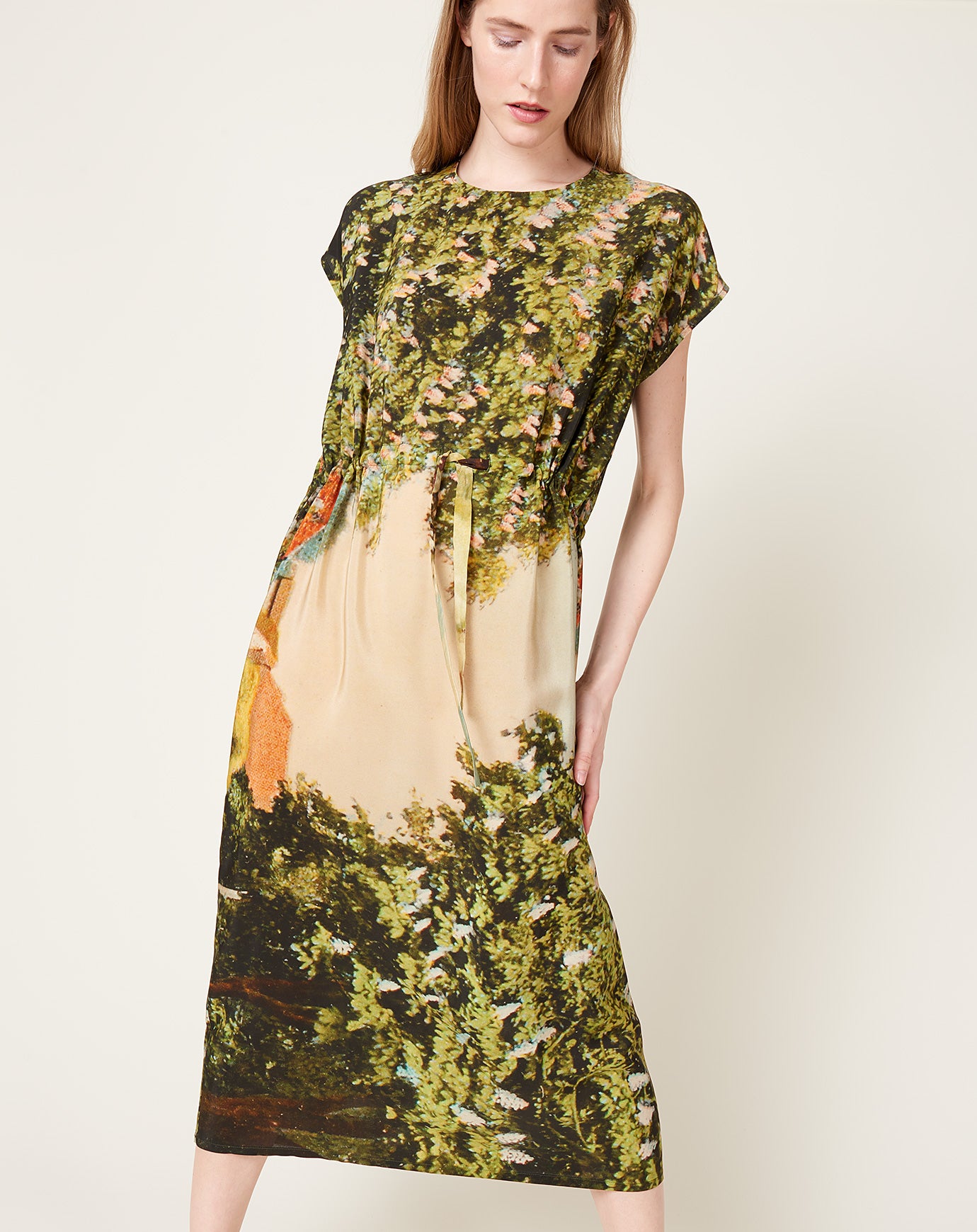 Anntian Simple Dress in PRINT F