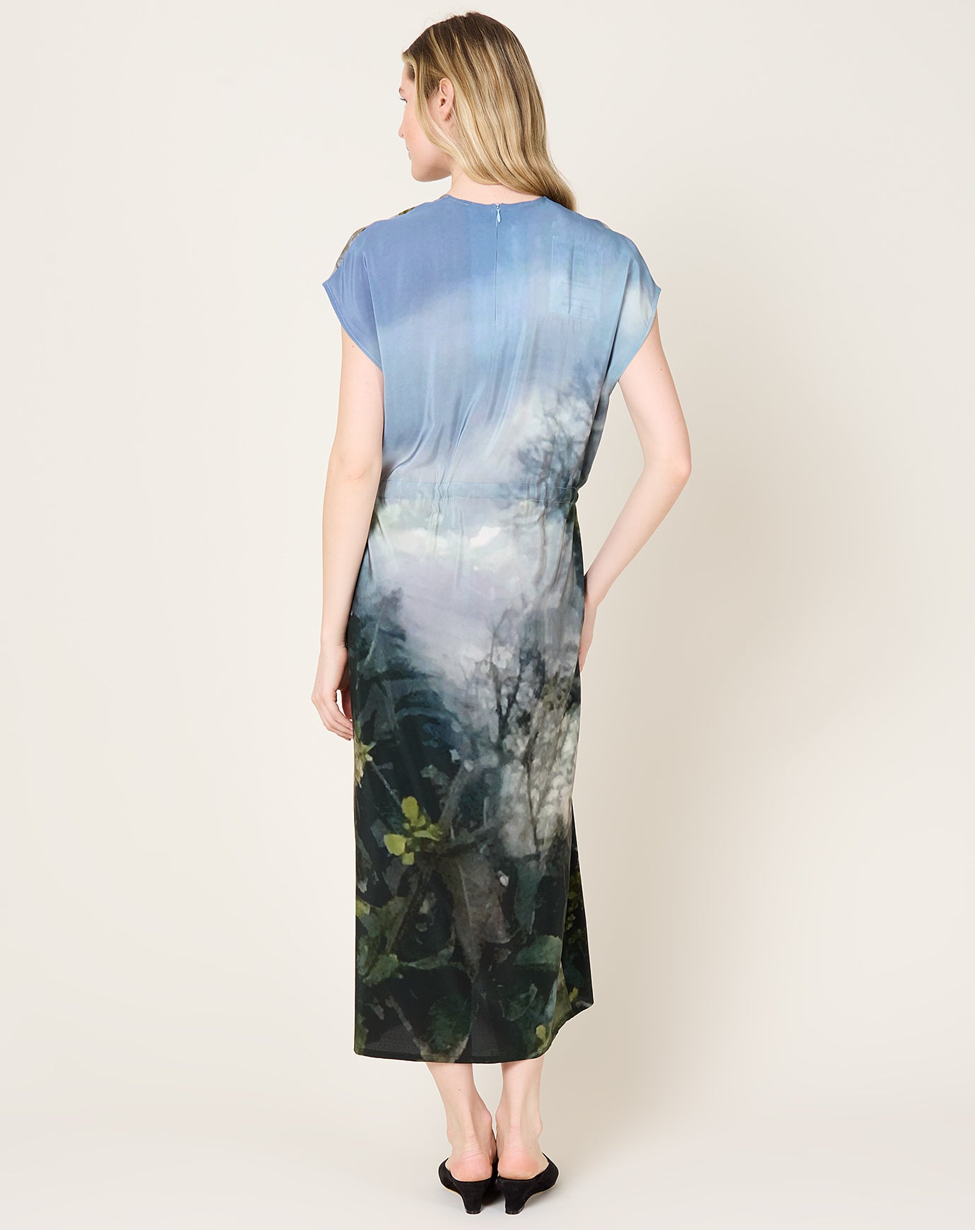 Anntian Simple Dress in PRINT T Reflections