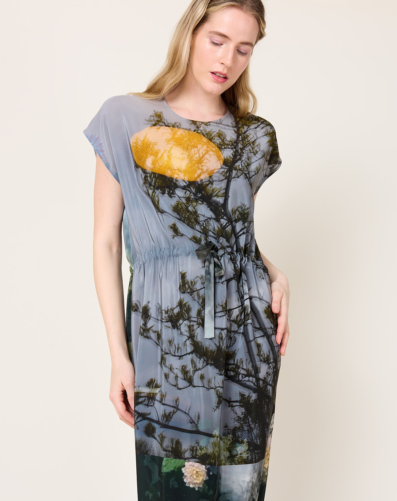 Anntian Simple Dress in PRINT T Reflections