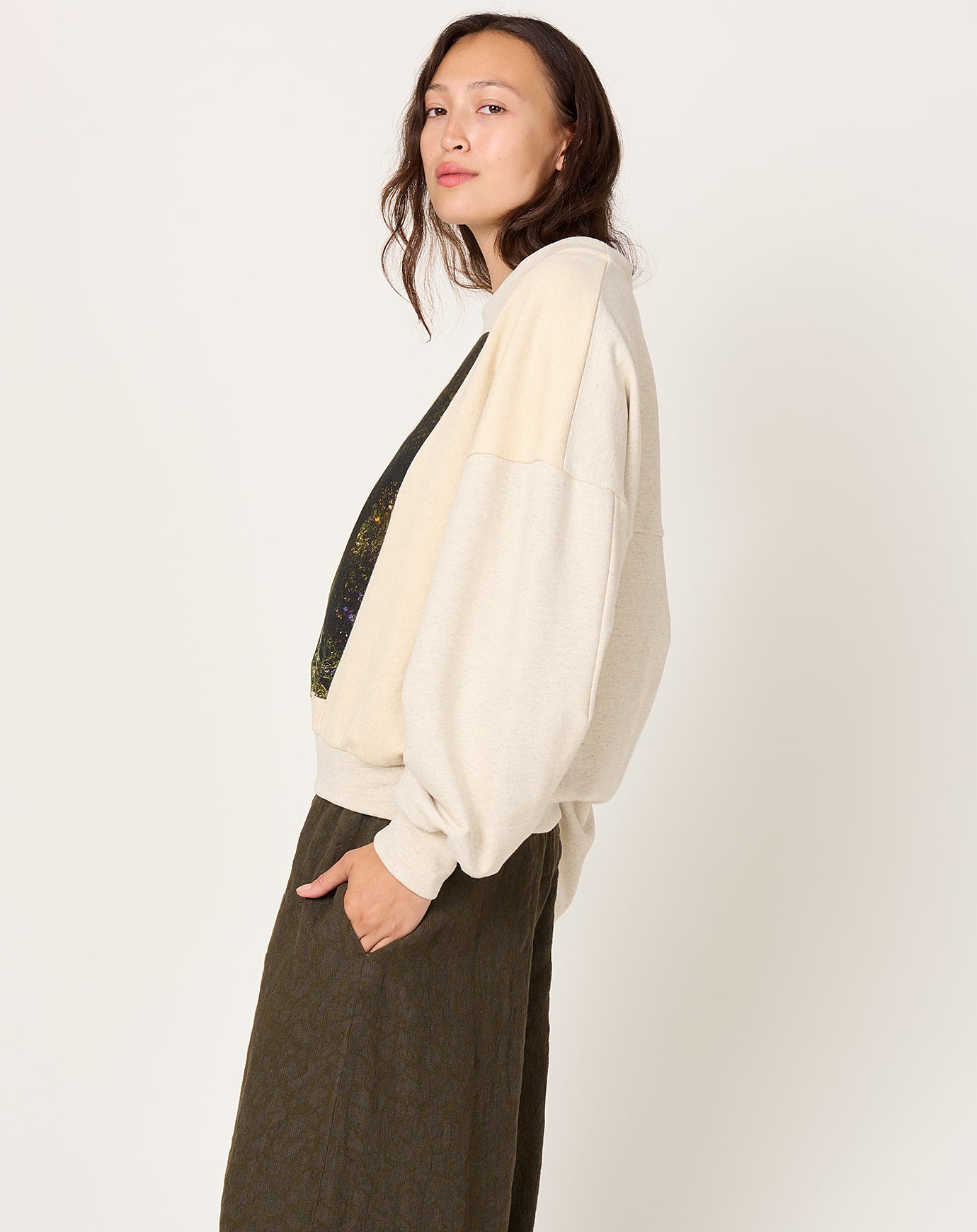 Anntian Classic Sweatshirt in Horse Print