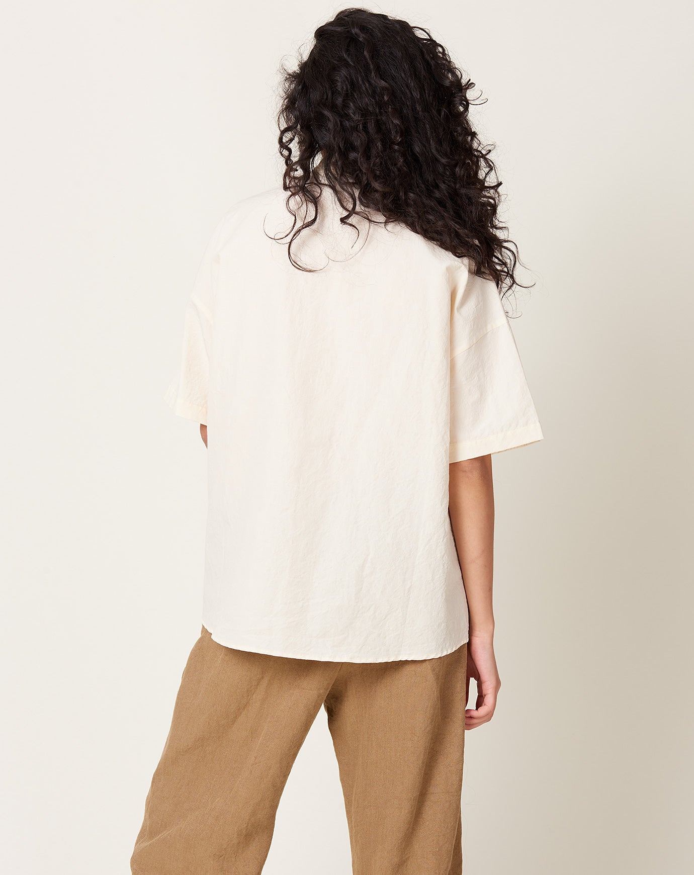apuntob Cotton Linen Shirt in Natural