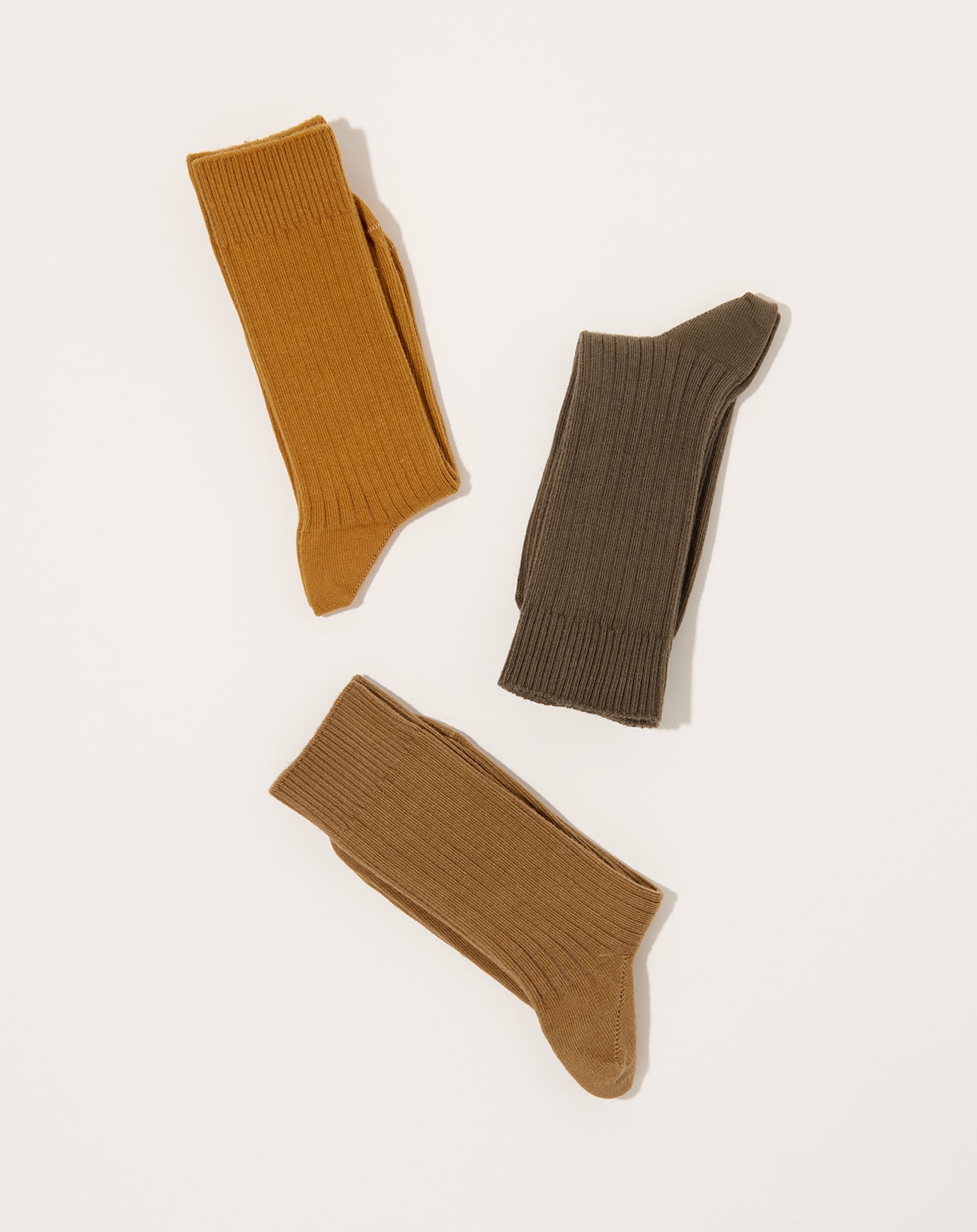 Baserange 3 Rib Overankle Socks in Combo I