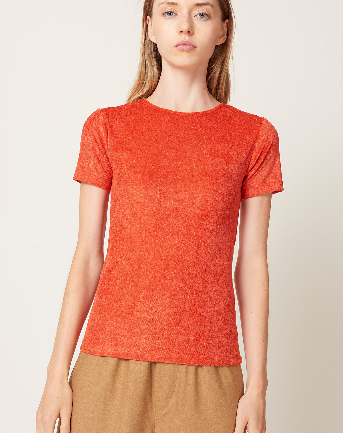Omo Tee in Mino Red | Baserange | Covet + Lou | Covet + Lou