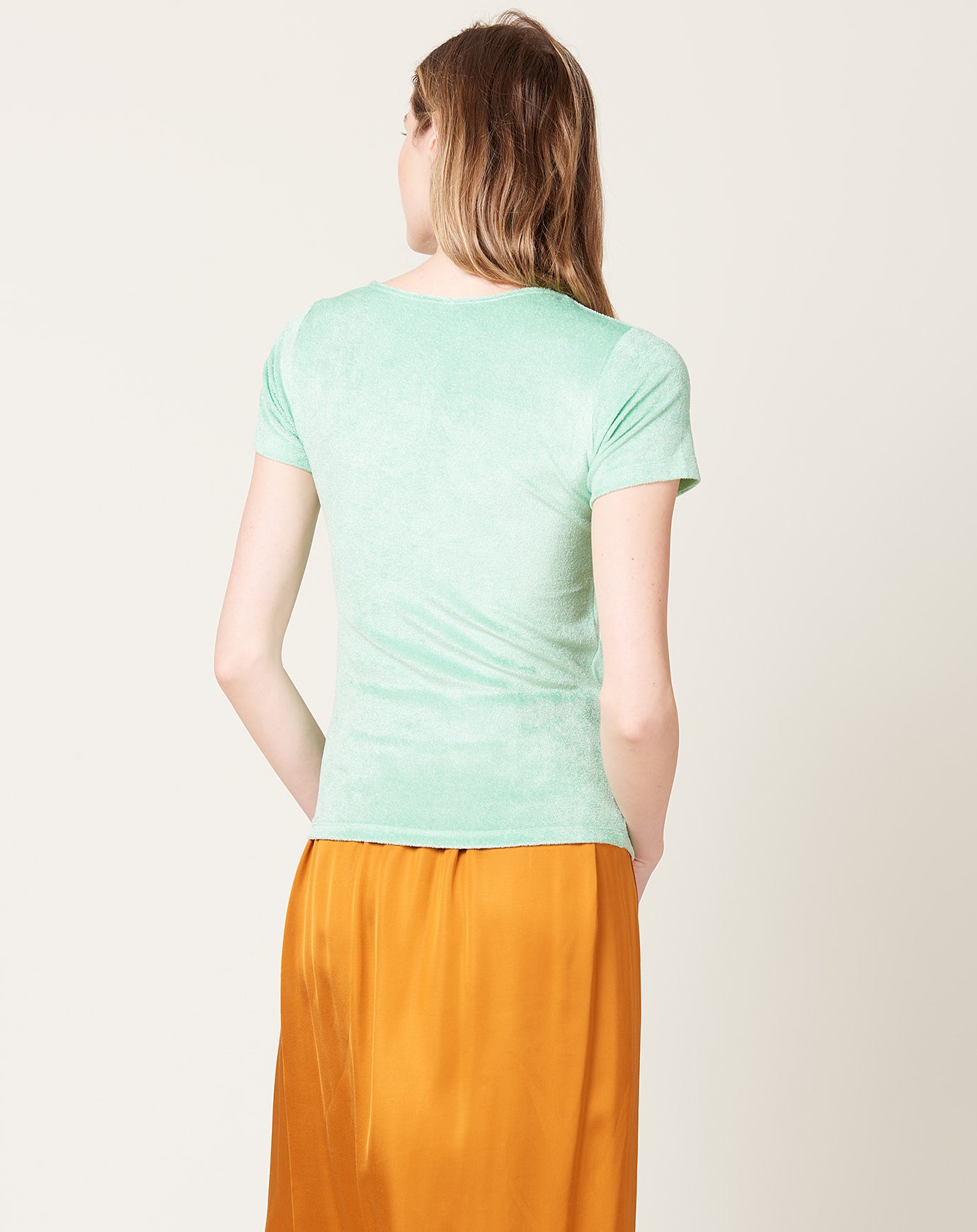 Baserange Omo Tee in Telu Green