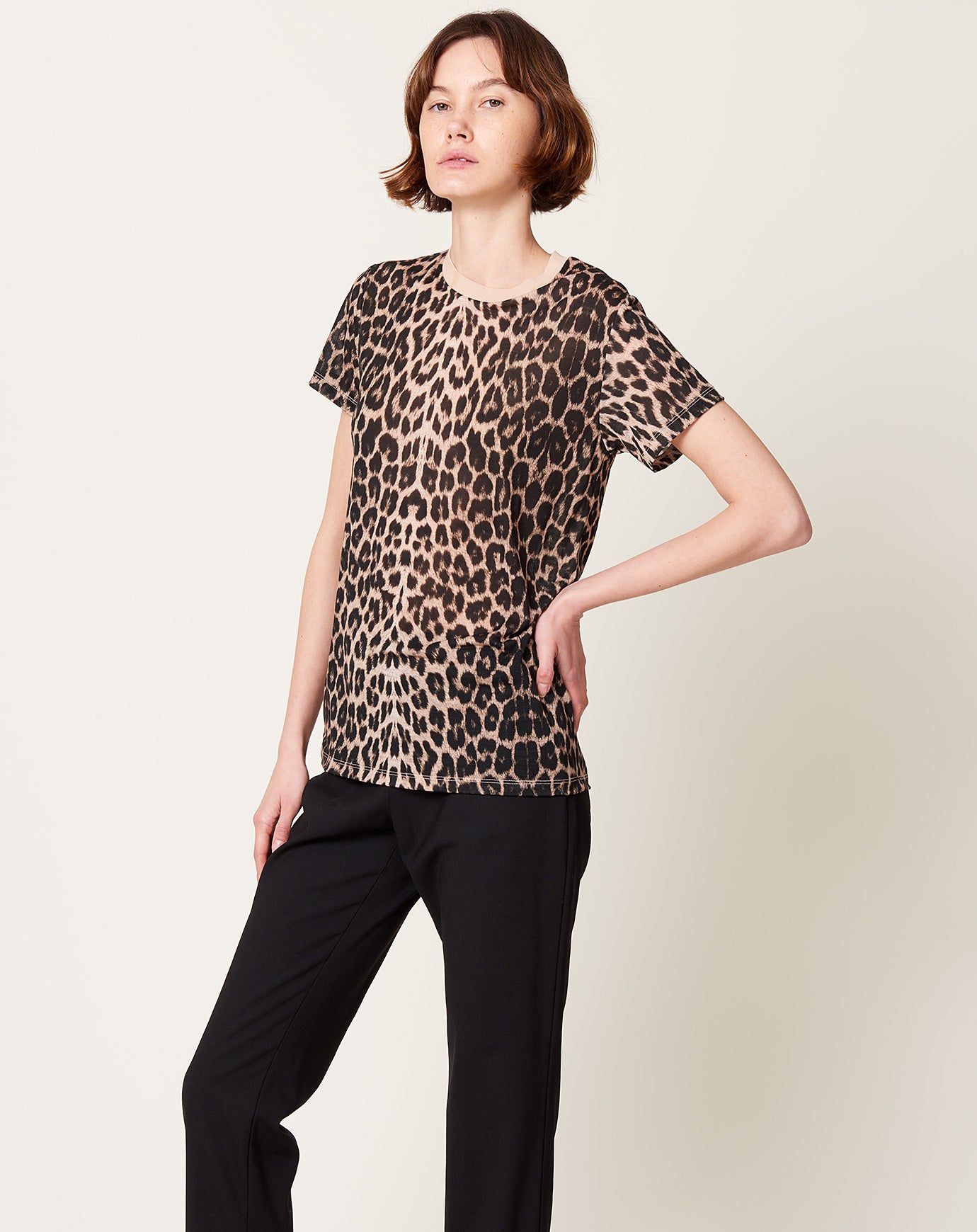 Baserange Tee Shirt in Leopard