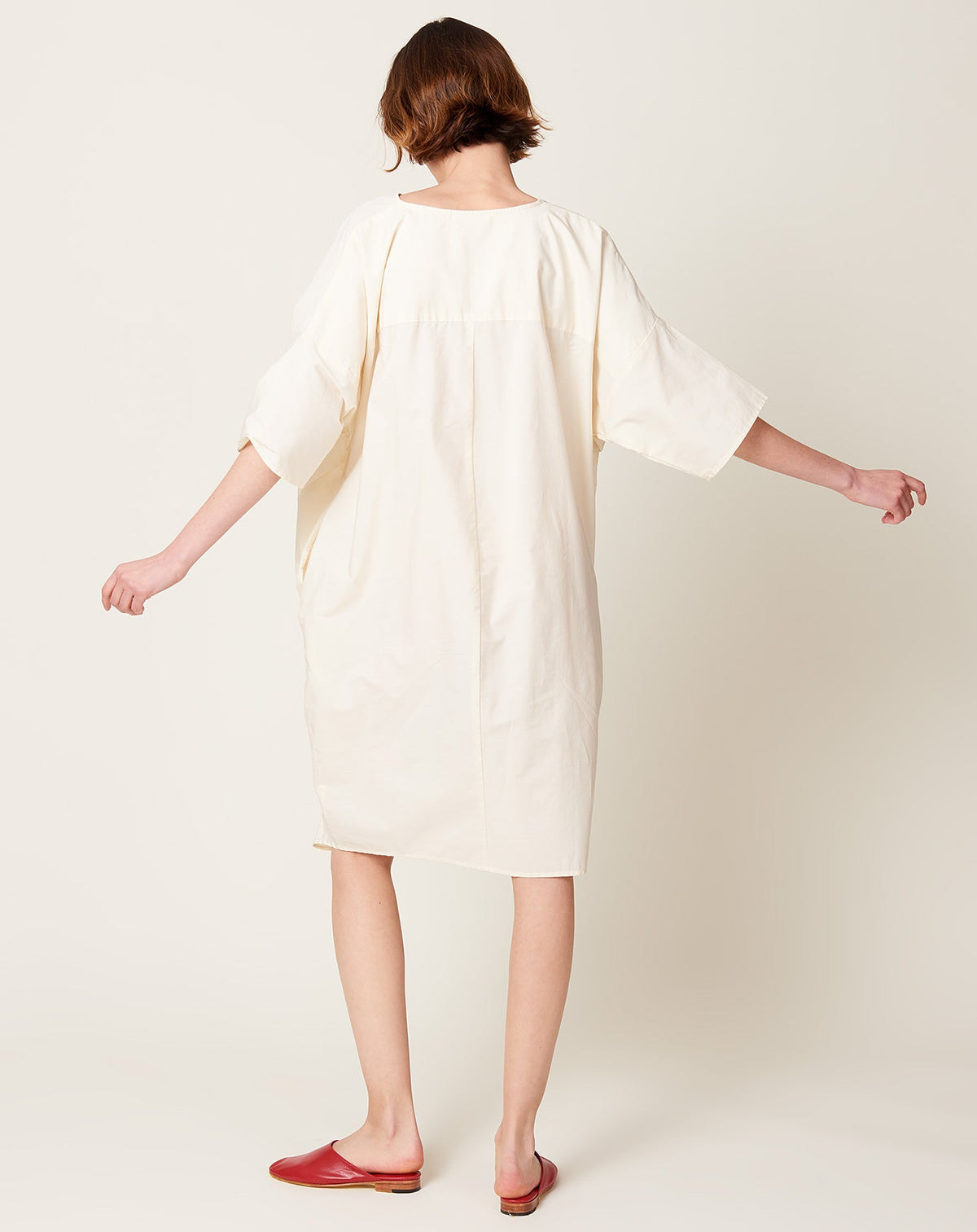 Bow Dress in Cream | Black Crane | Covet + Lou Medium Bow Dress in Cream | Black Crane | Covet + Lou Medium