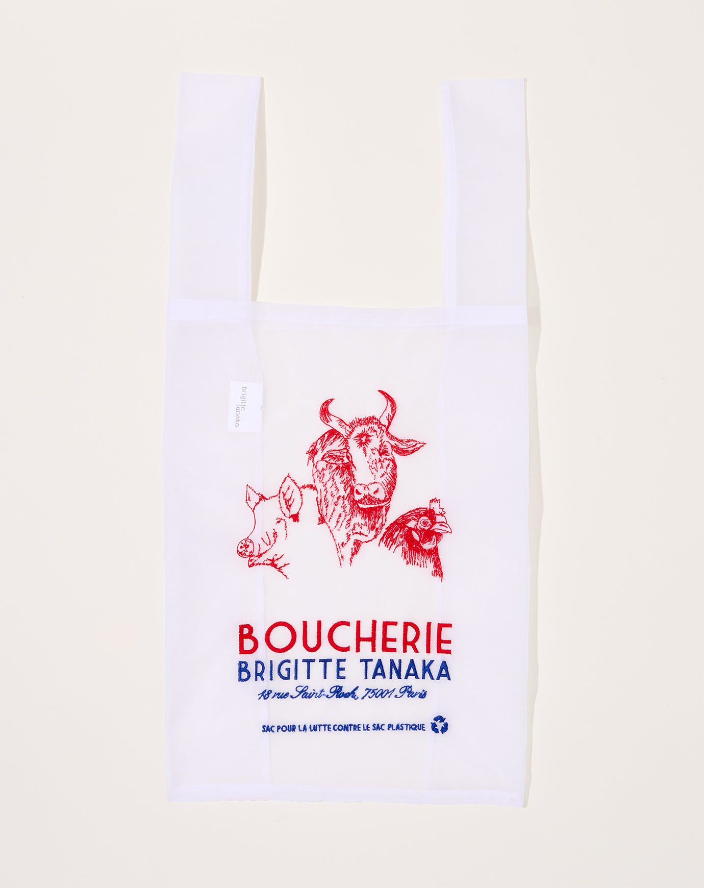 Brigitte Tanaka Organza Boucherie Tote Bag