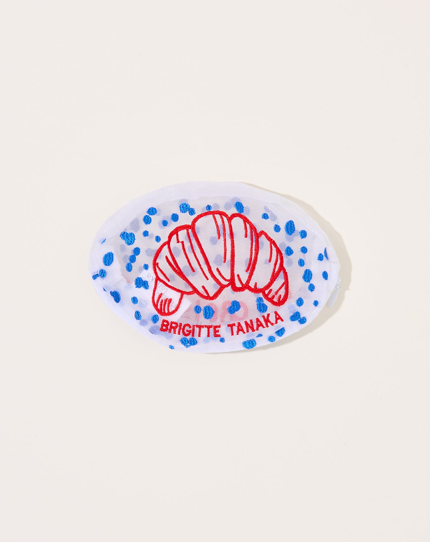 Brigitte Tanaka Organza Croissant Pouch