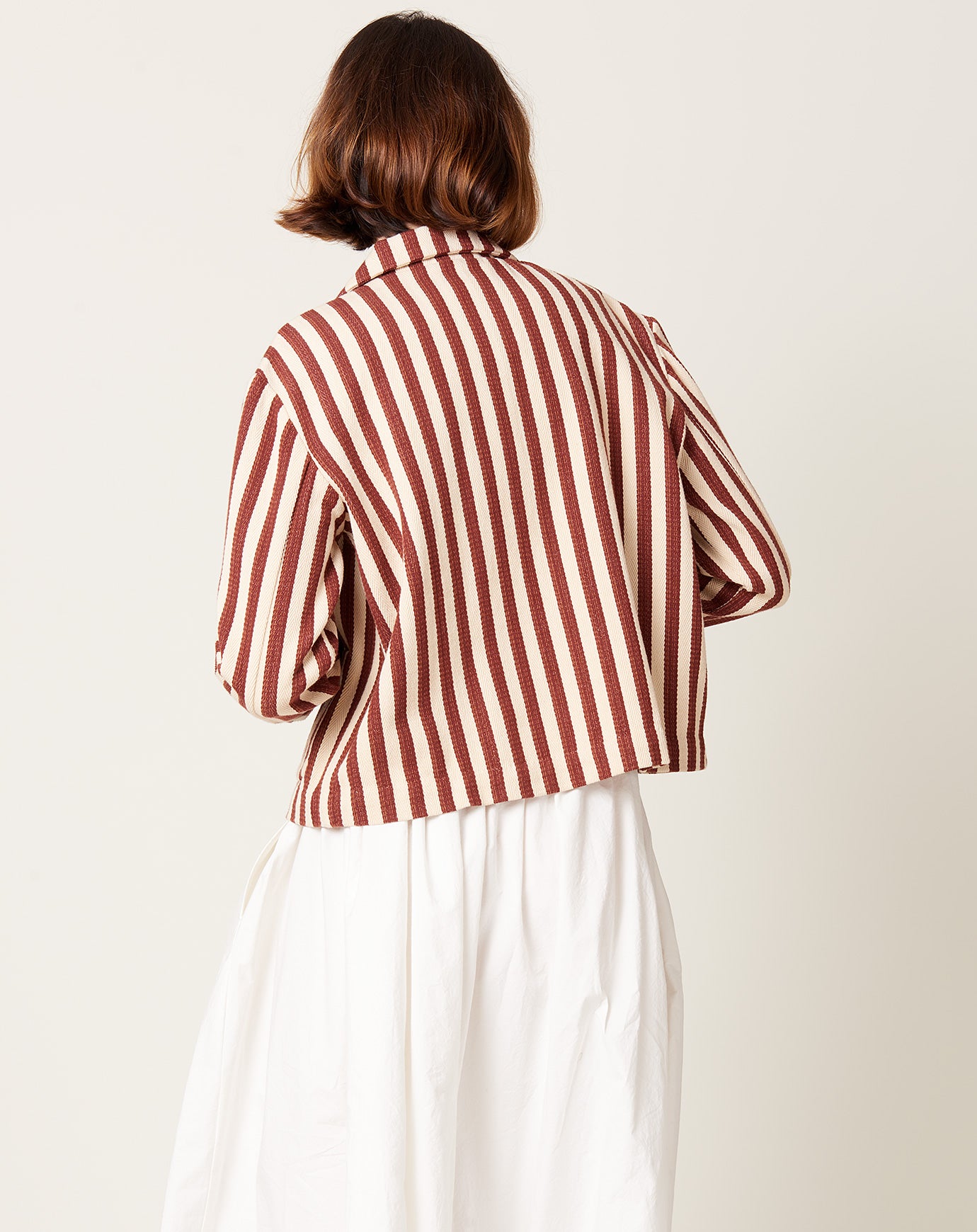 Caron Callahan Bernay Jacket in Auburn Stripe