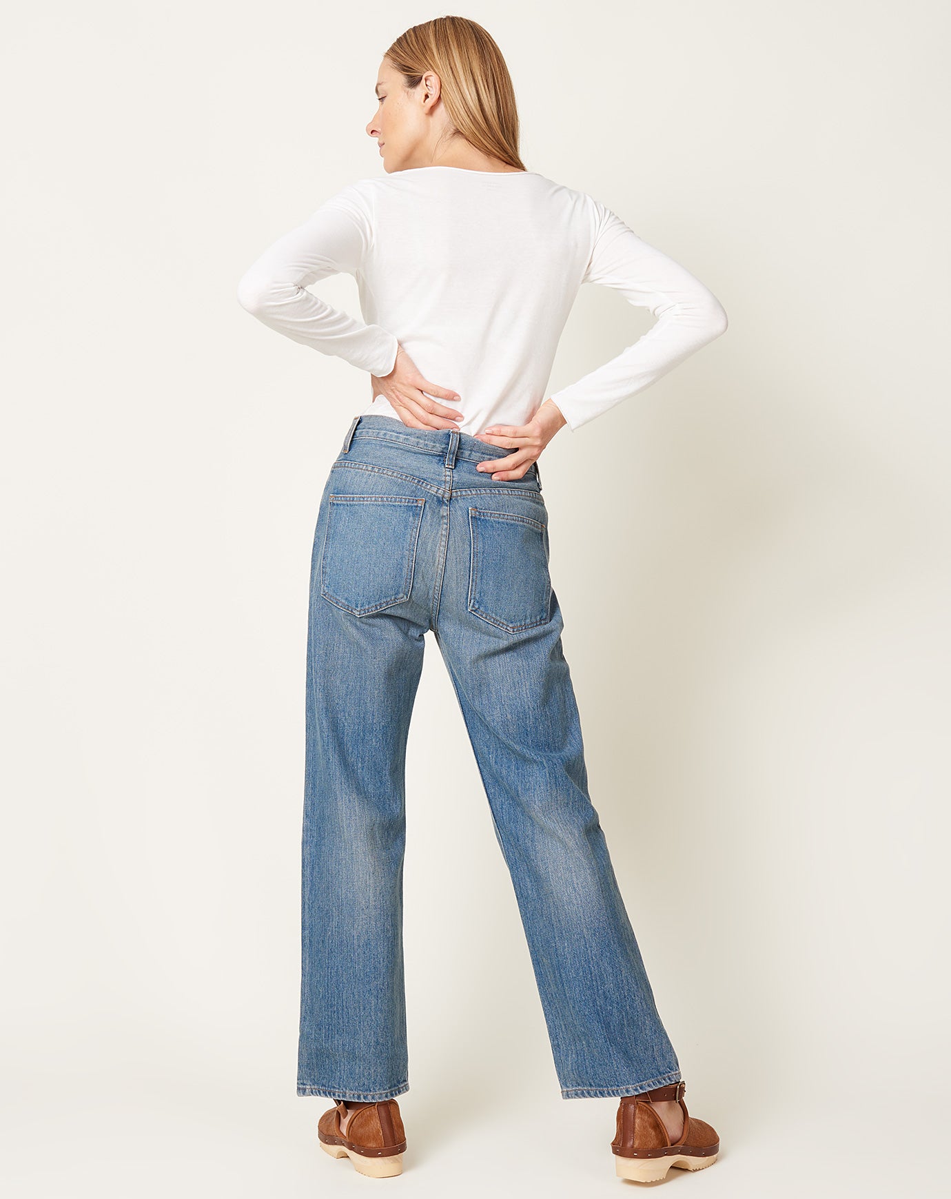 Caron Callahan Joni Jean in Washed 70s Denim