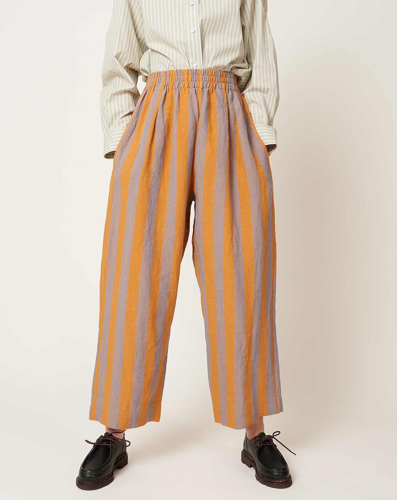 Cawley Luna Trousers in Bronze & Jeans