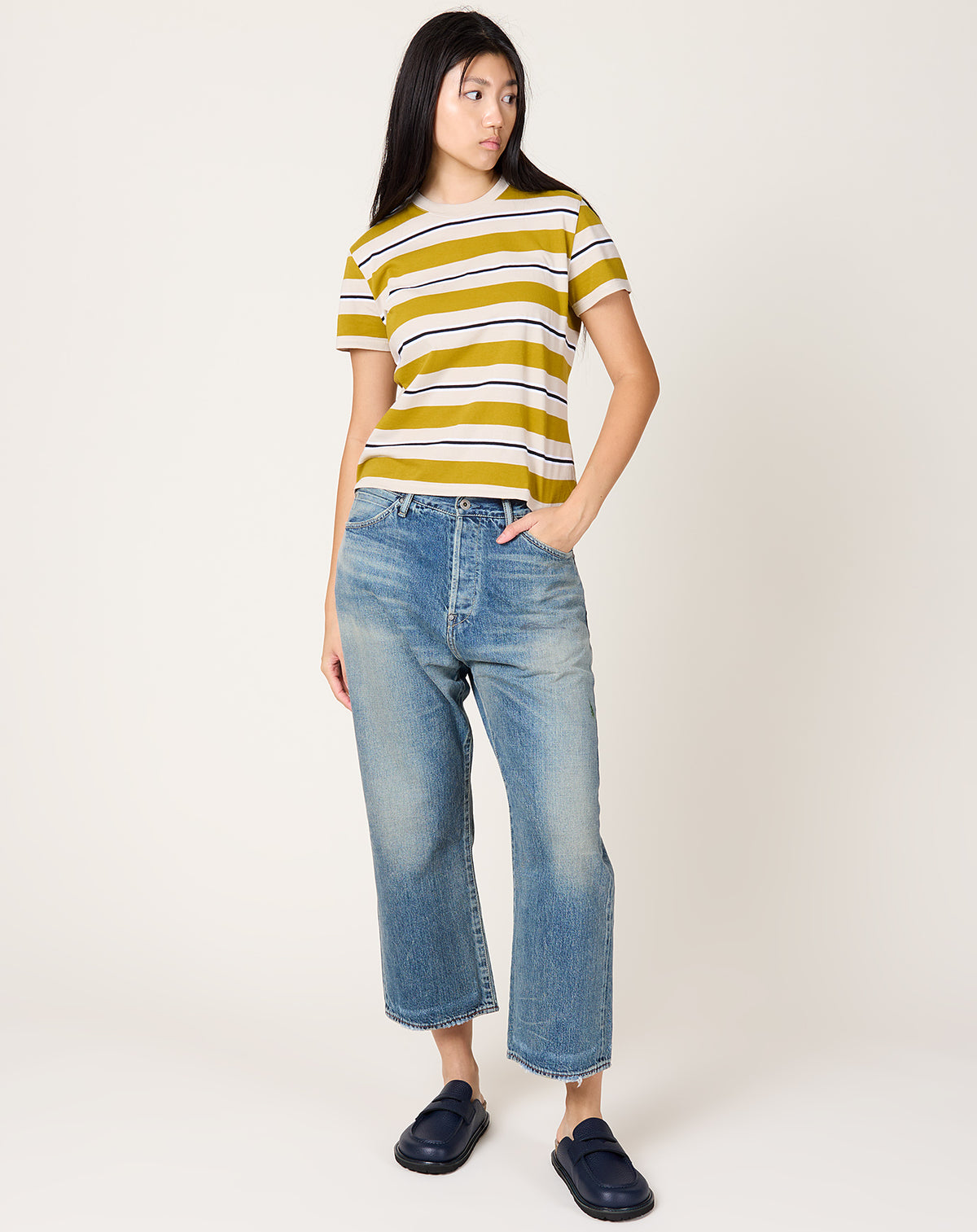 Selvedge Denim Baggy Cut in Vintage Medium | Chimala | Covet + Lou 