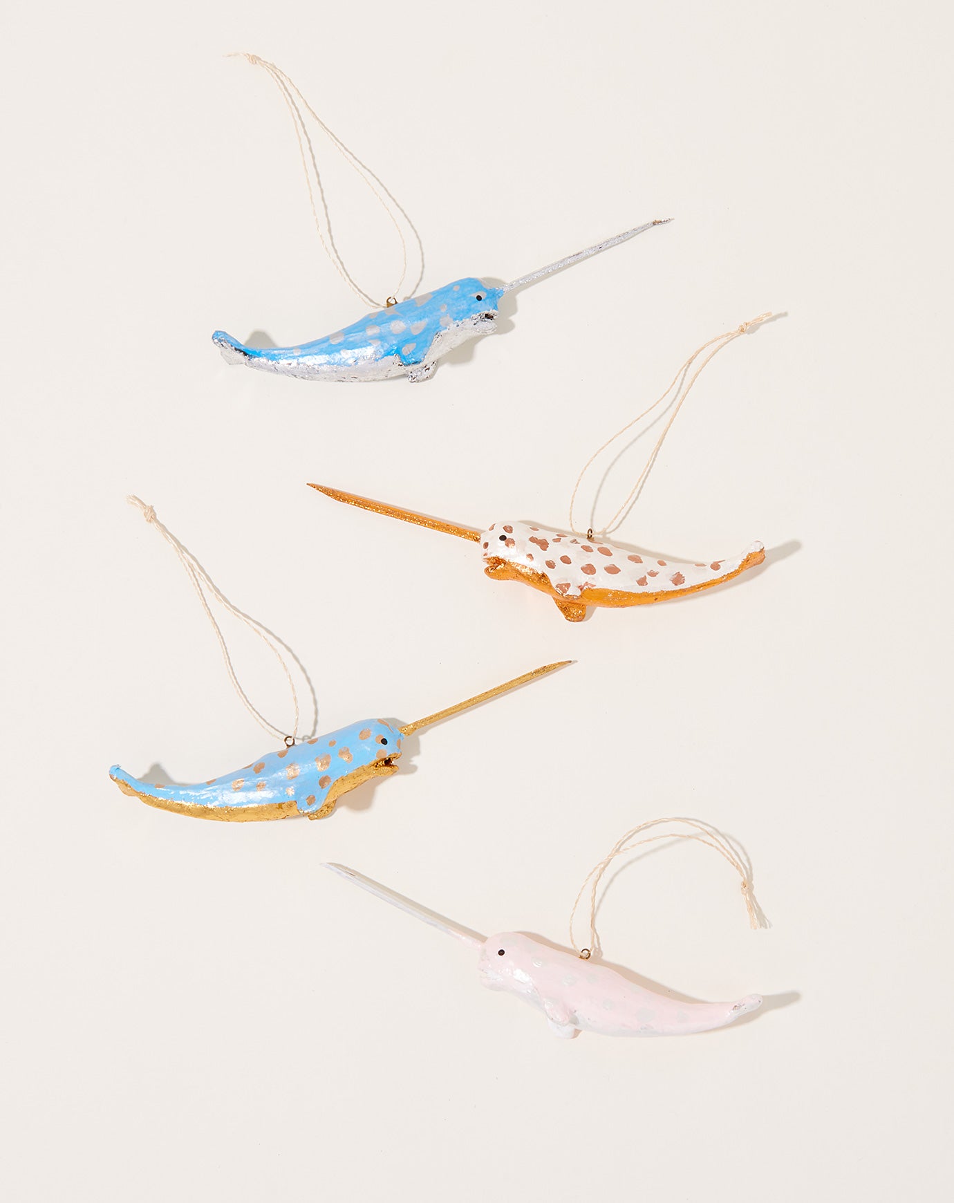 Cody Foster Festive Narwhal Ornament