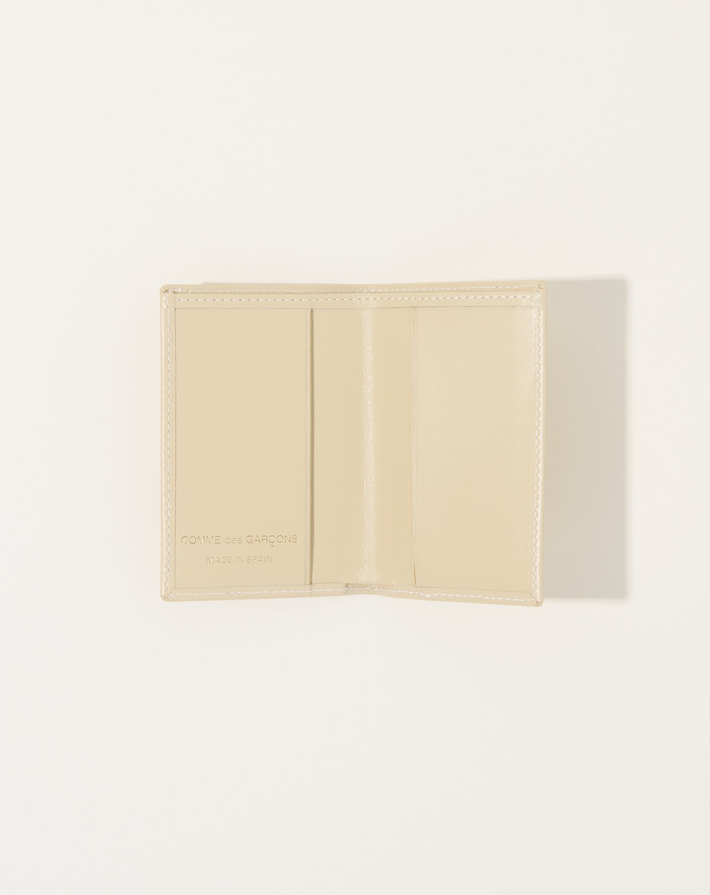 Comme des Garçons Off White Bifold Wallet