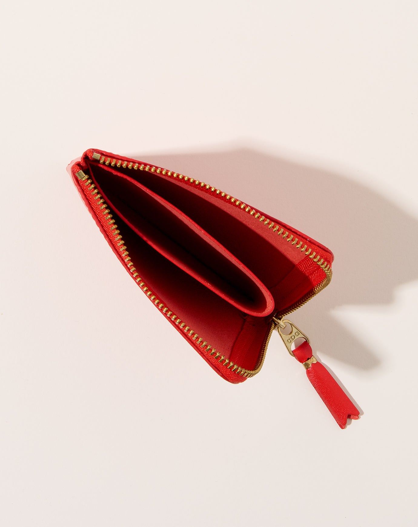 Comme des Garçons Color Line Zip Wallet in Orange