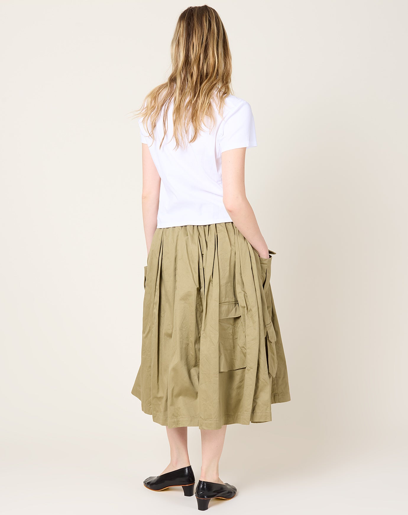 Comme des Garçons Comme des Garçons Cargo Skirt in Khaki