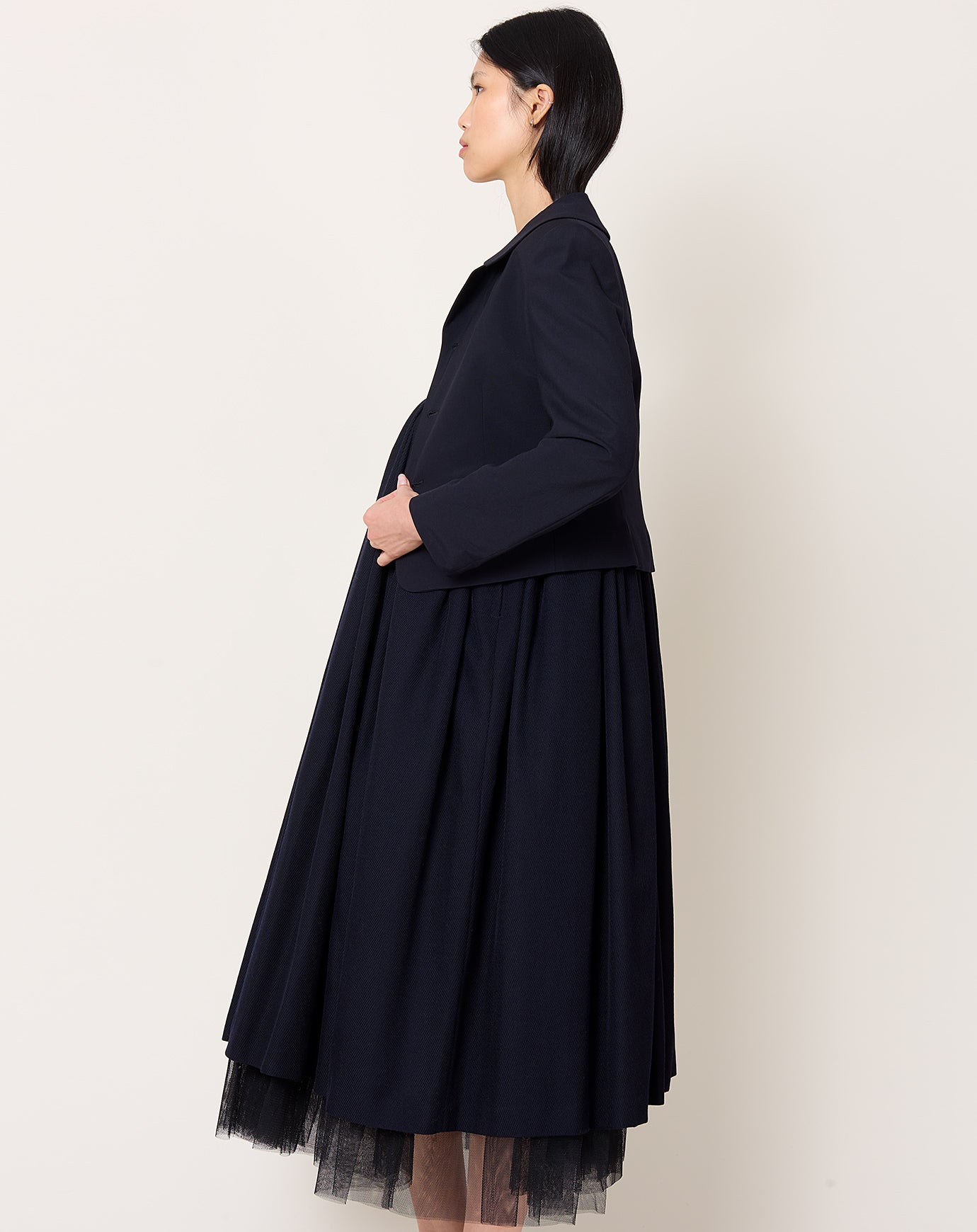 Comme des Garçons Comme des Garçons Shrunken Blazer in Navy