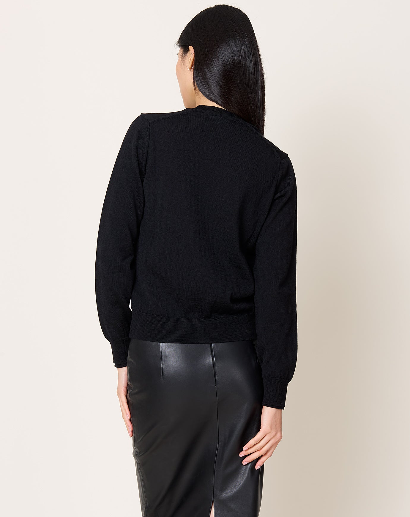 Comme des Garçons Comme des Garçons Double Sleeve Crewneck in Black
