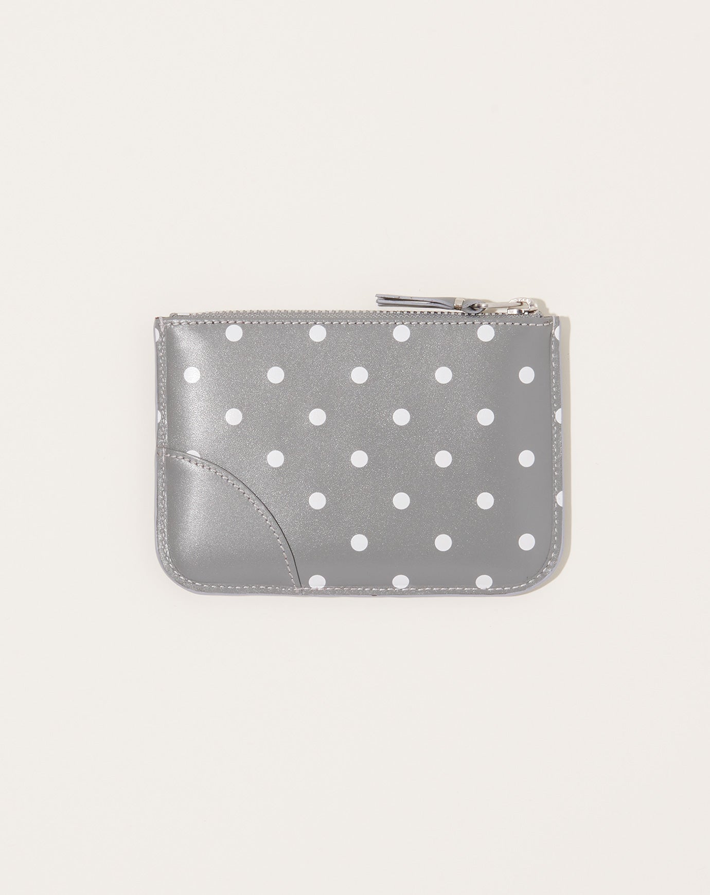 Comme des Garçons  Polka Dots Printed Pouch in Grey