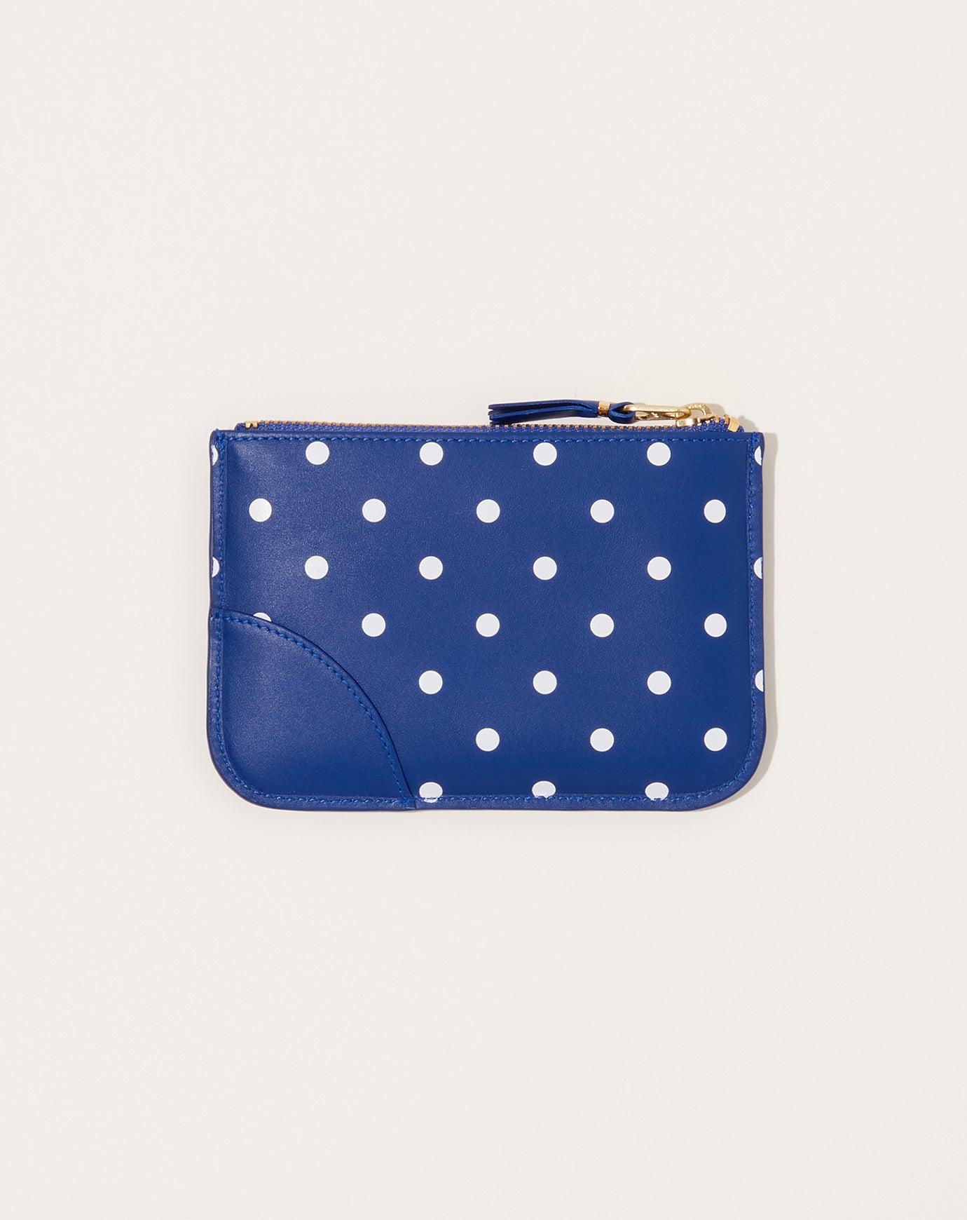 Comme des Garçons  Polka Dots Printed Pouch in Navy