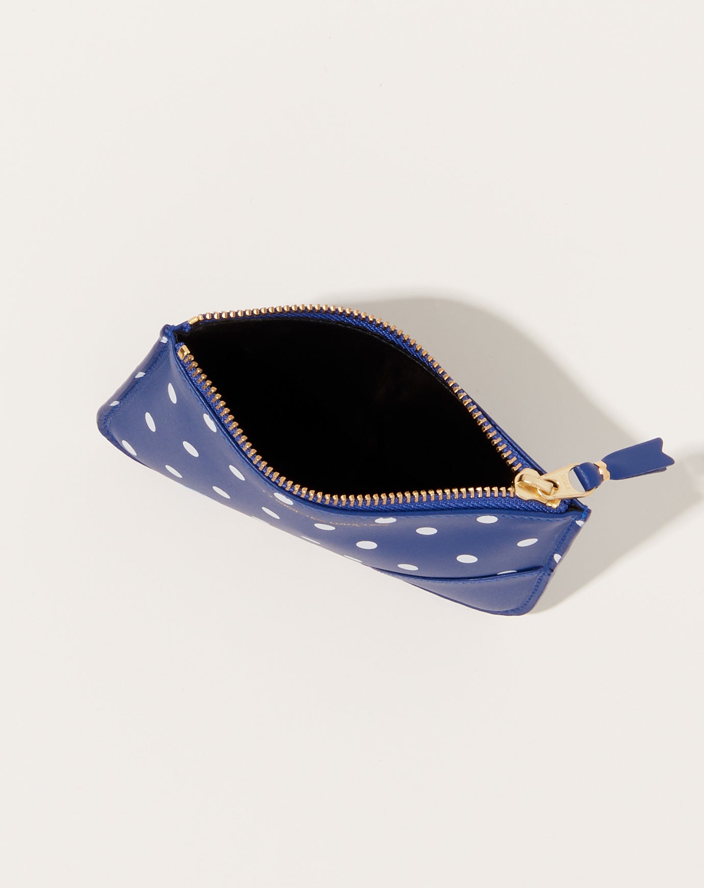 Comme des Garçons  Polka Dots Printed Pouch in Navy