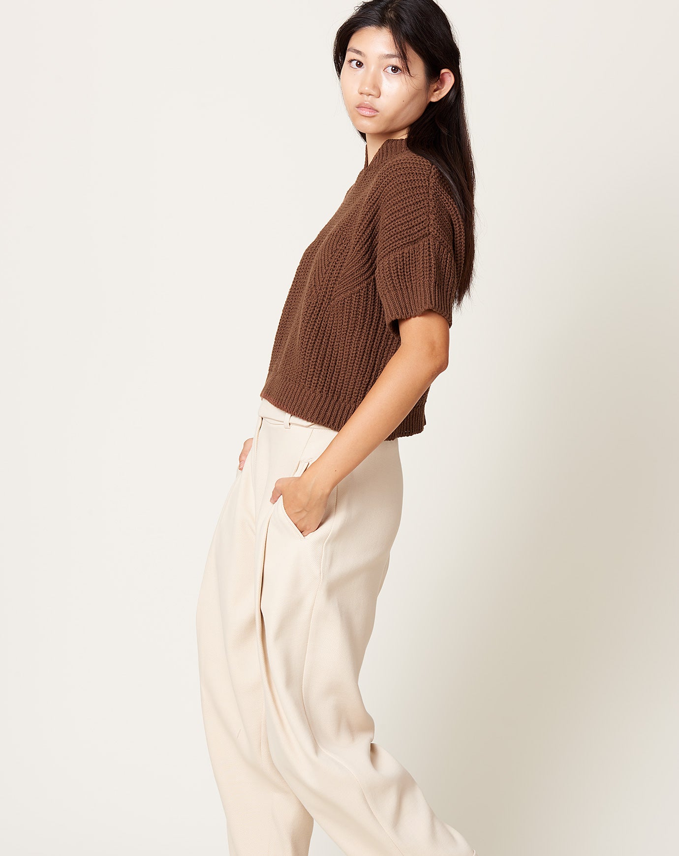 Cordera Cotton Top in Madera