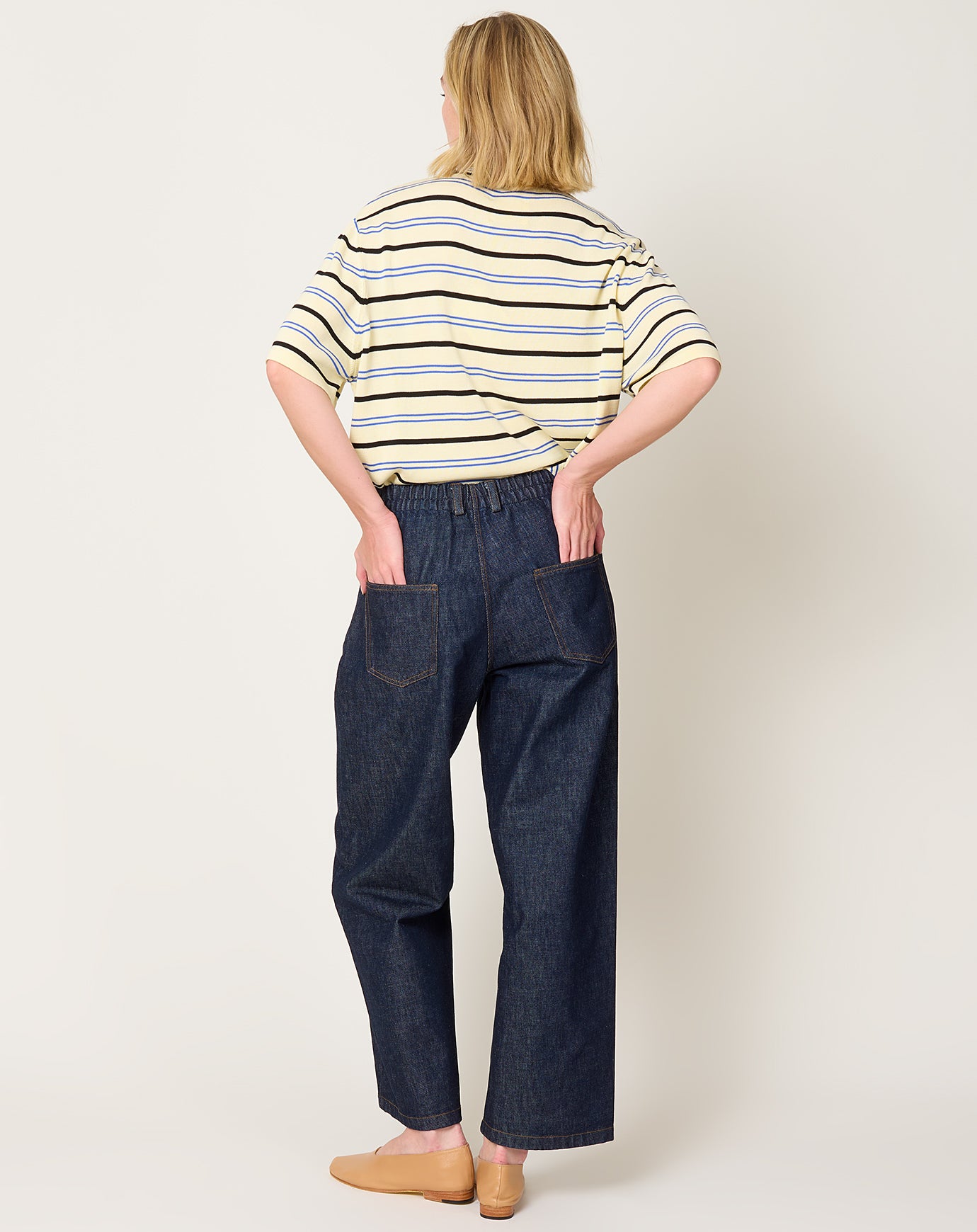 Cordera Denim Straight Pants in Indigo