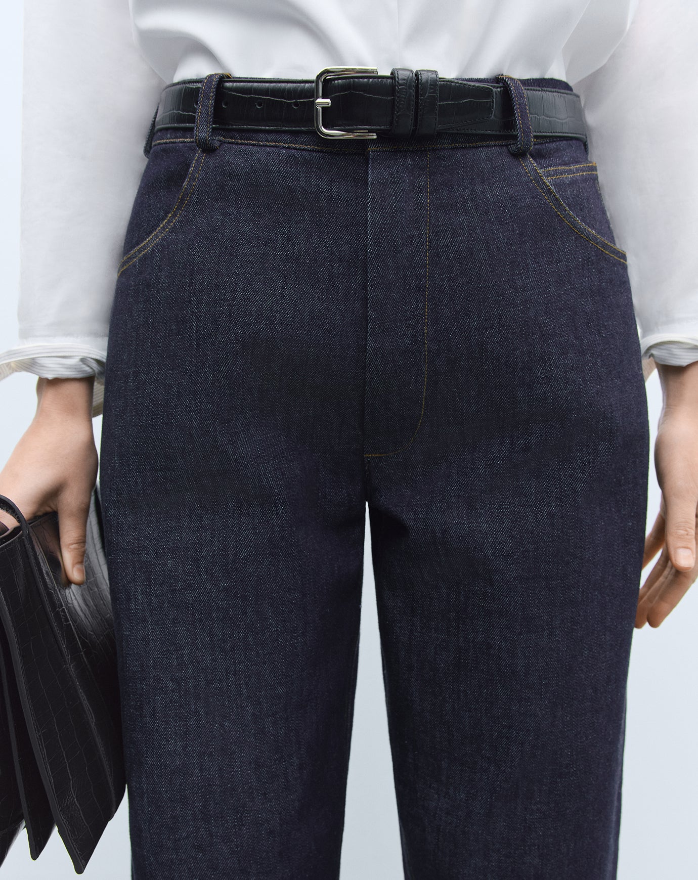 Cordera Denim Straight Pants in Indigo