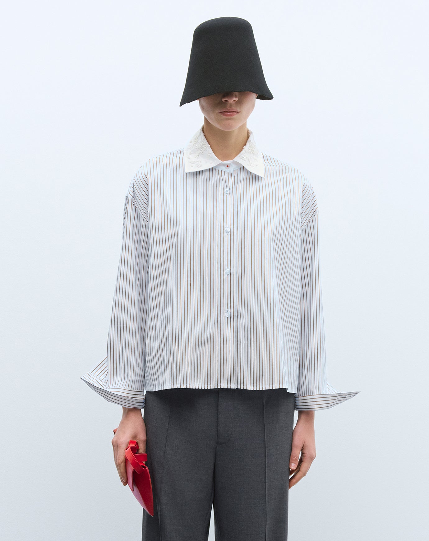 Cordera Embellished Striped Shirt