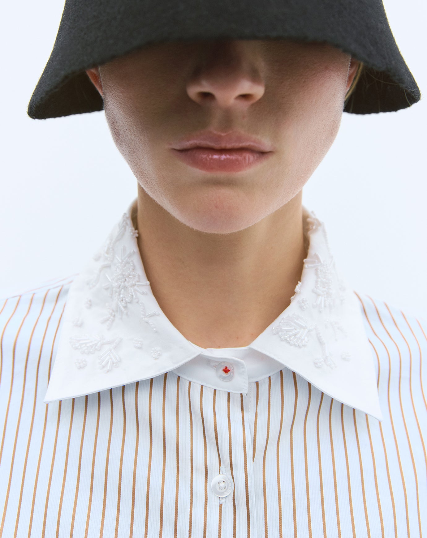 Cordera Embellished Striped Shirt