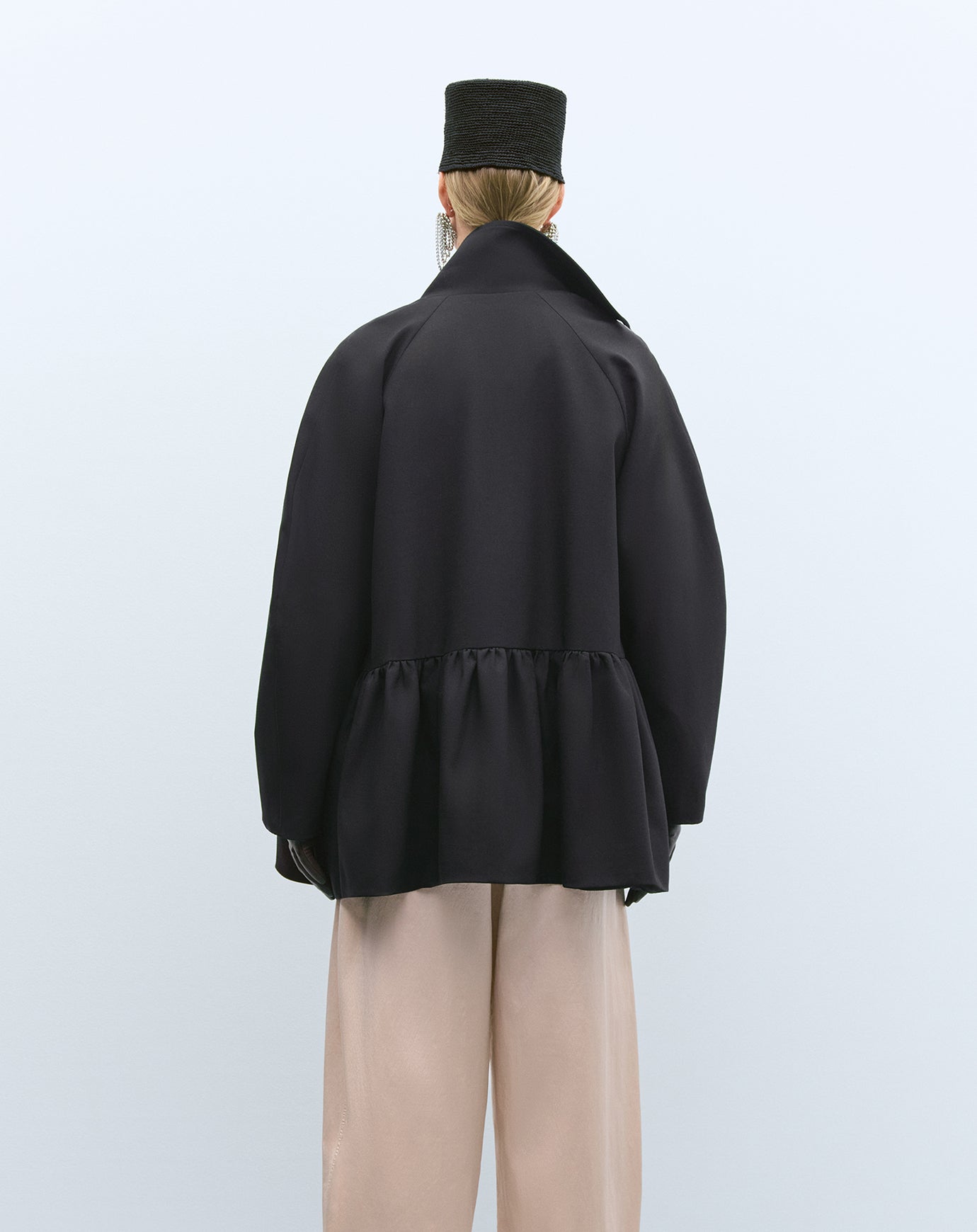 Cordera Tailoring Peplum Jacket in Black