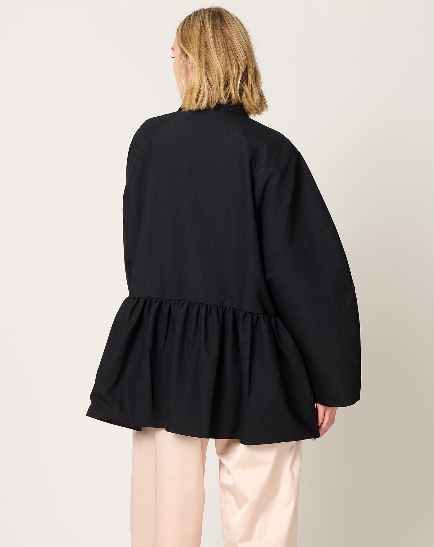Cordera Tailoring Peplum Jacket in Black
