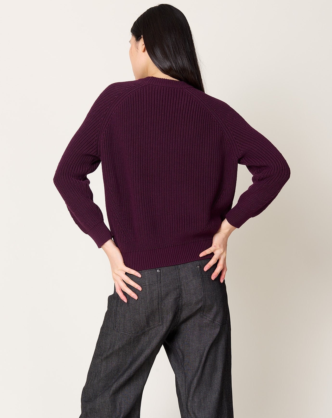 Demylee Chelsea Sweater in Aubergine
