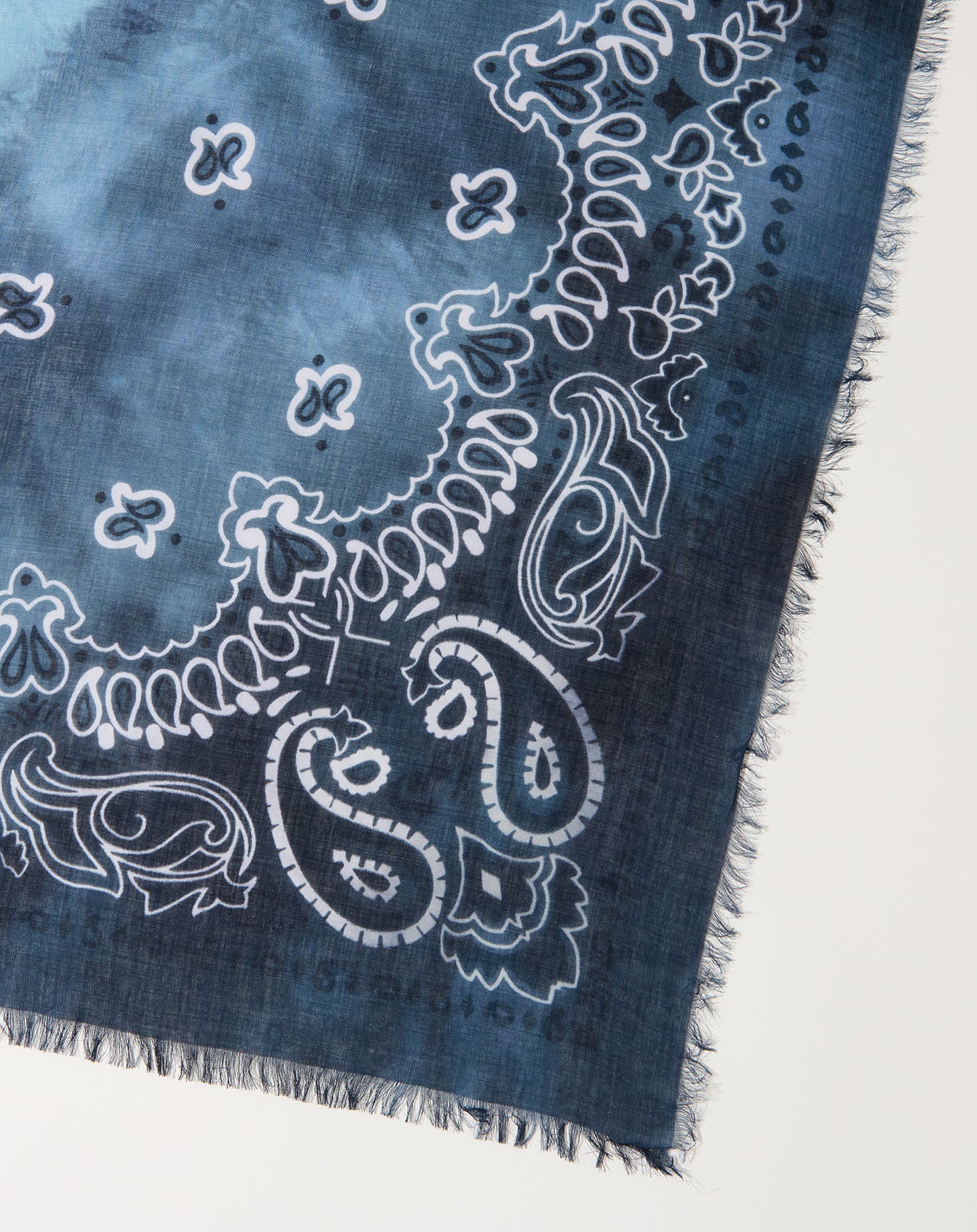 Destin Alvina Hand Dyed Oversized Bandana in Navy