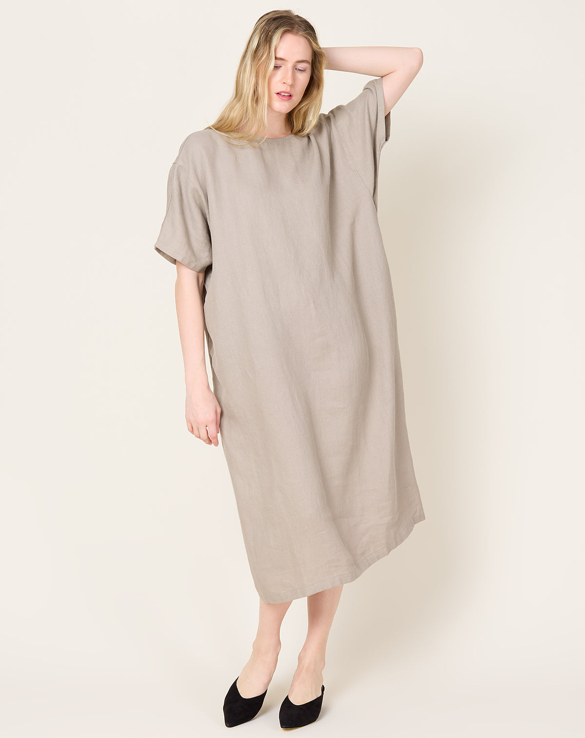 Linen Dolman Dress in Sage | evam eva | Covet + Lou | Covet + Lou Linen Dolman Dress in Sage | evam eva | Covet + Lou | Covet + Lou