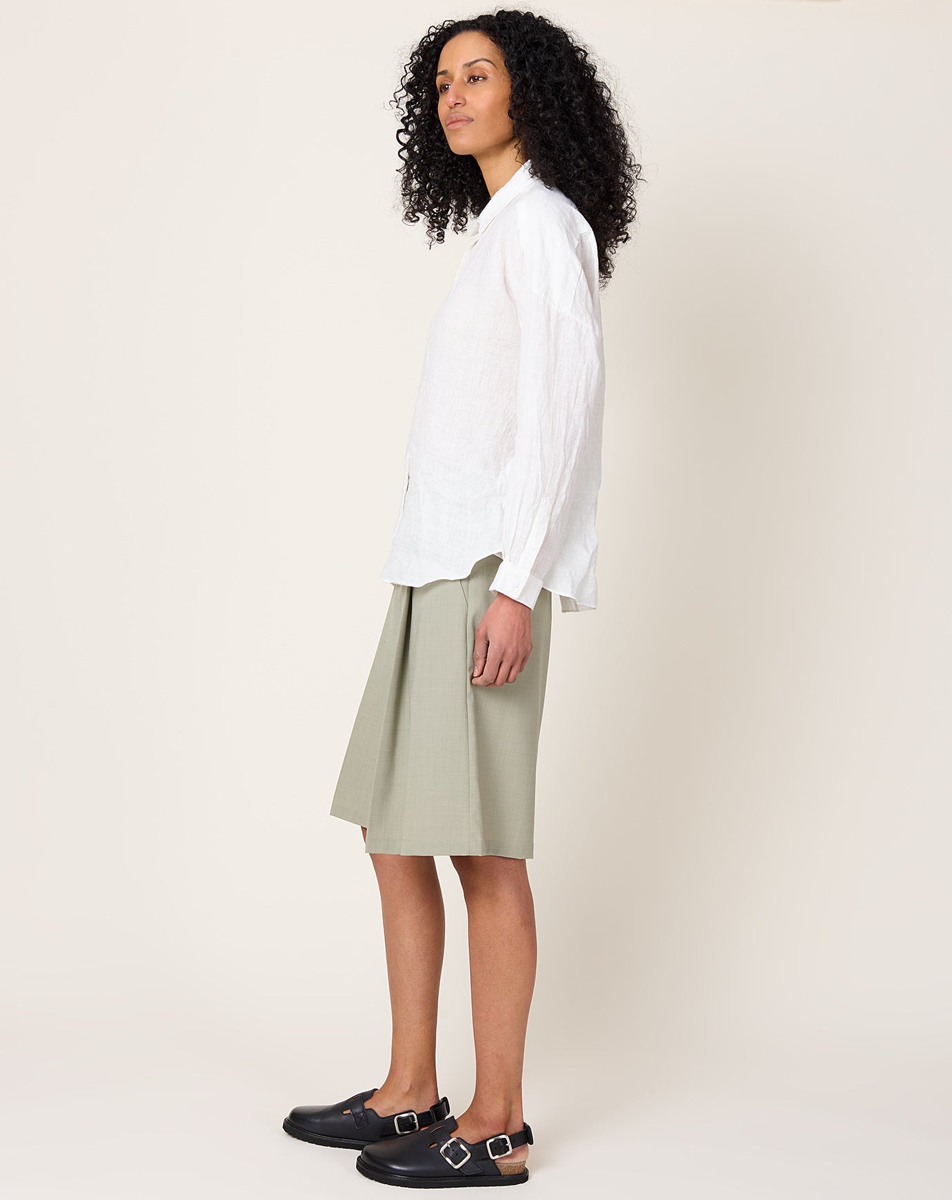 Fabiana Pigna Segun Blouse in Bone Linen