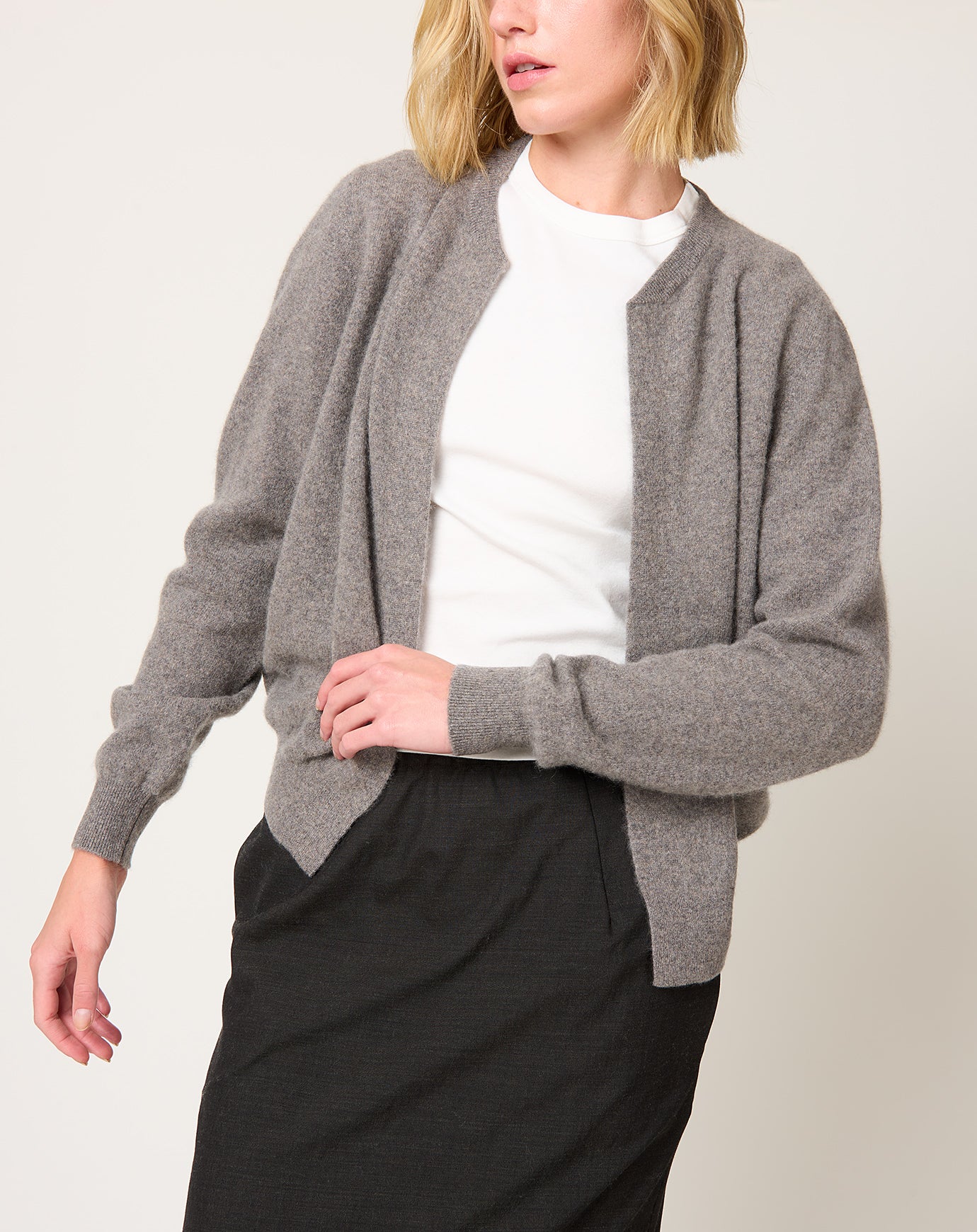 Frenckenberger Mini Bomber in Brown Melange