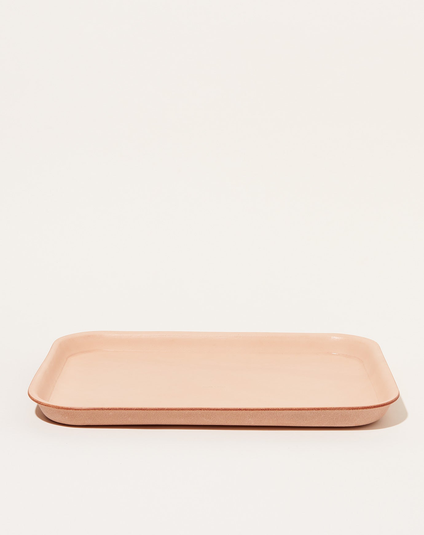 Hender Scheme Leather Tray L in Natural