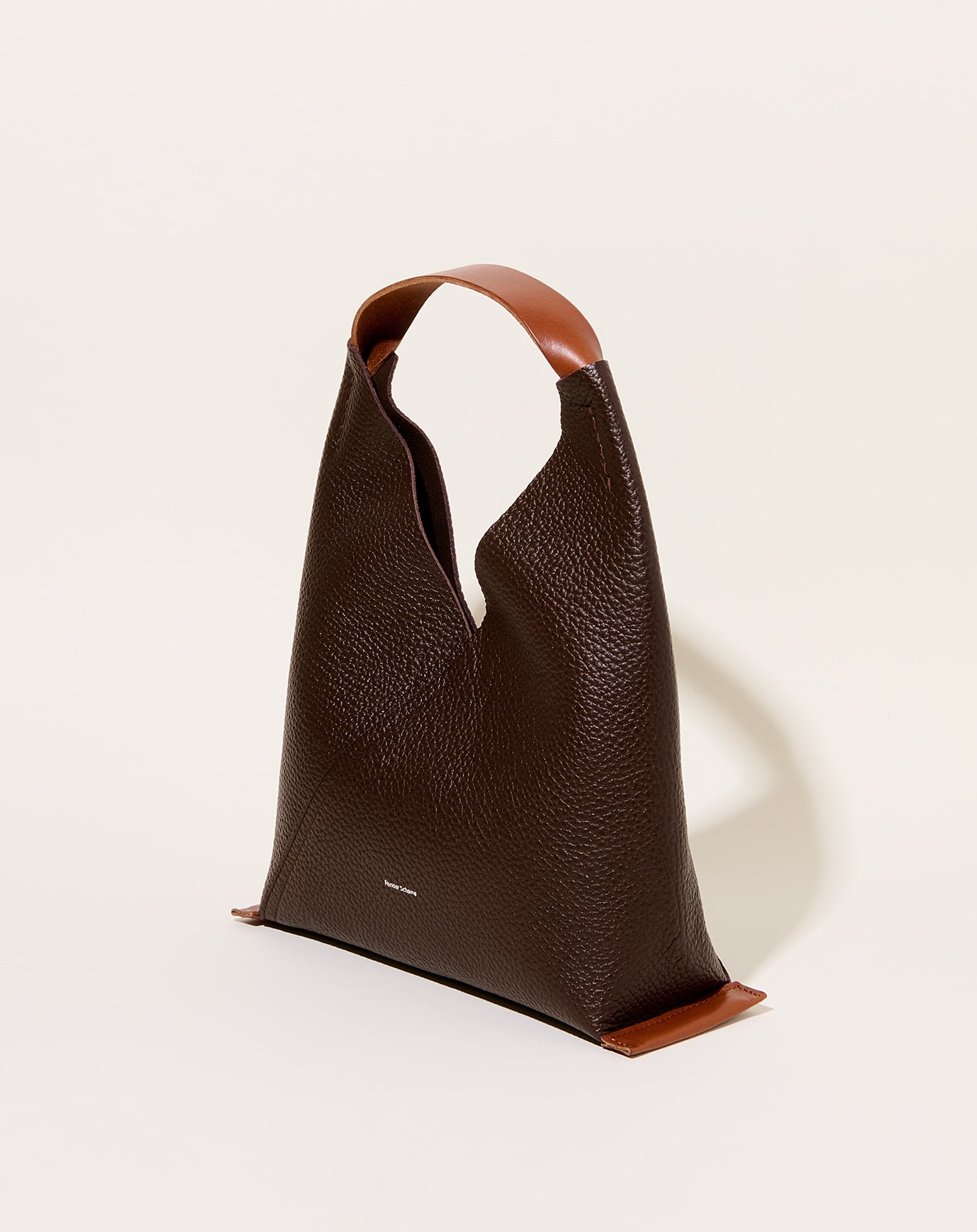 Hender Scheme Triangle Bag in Dark Brown