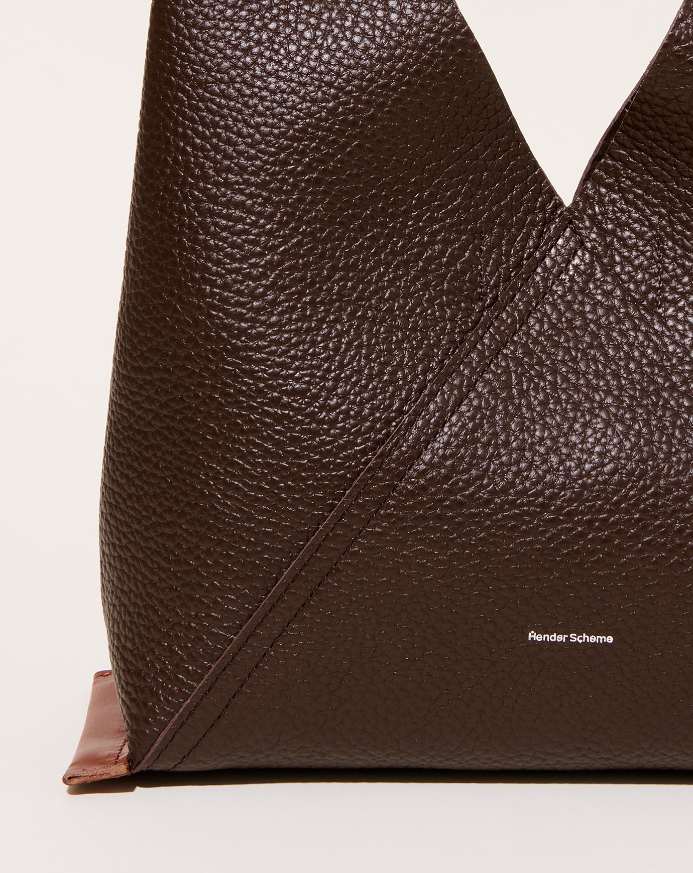 Hender Scheme Triangle Bag in Dark Brown