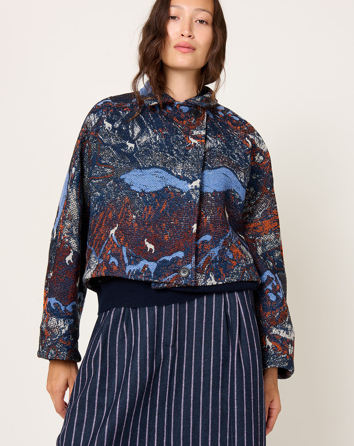 Dartbi Jacket in Gobelin Goats | Henrik Vibskov | Covet + Lou 