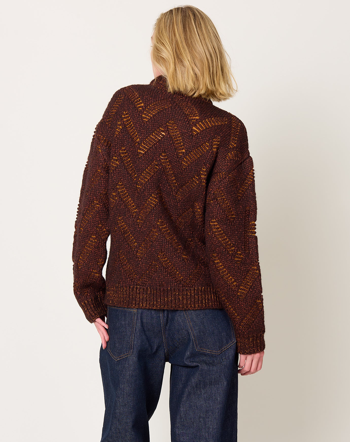 Henrik Vibskov Flat Knitted Sweater in Flat Brown