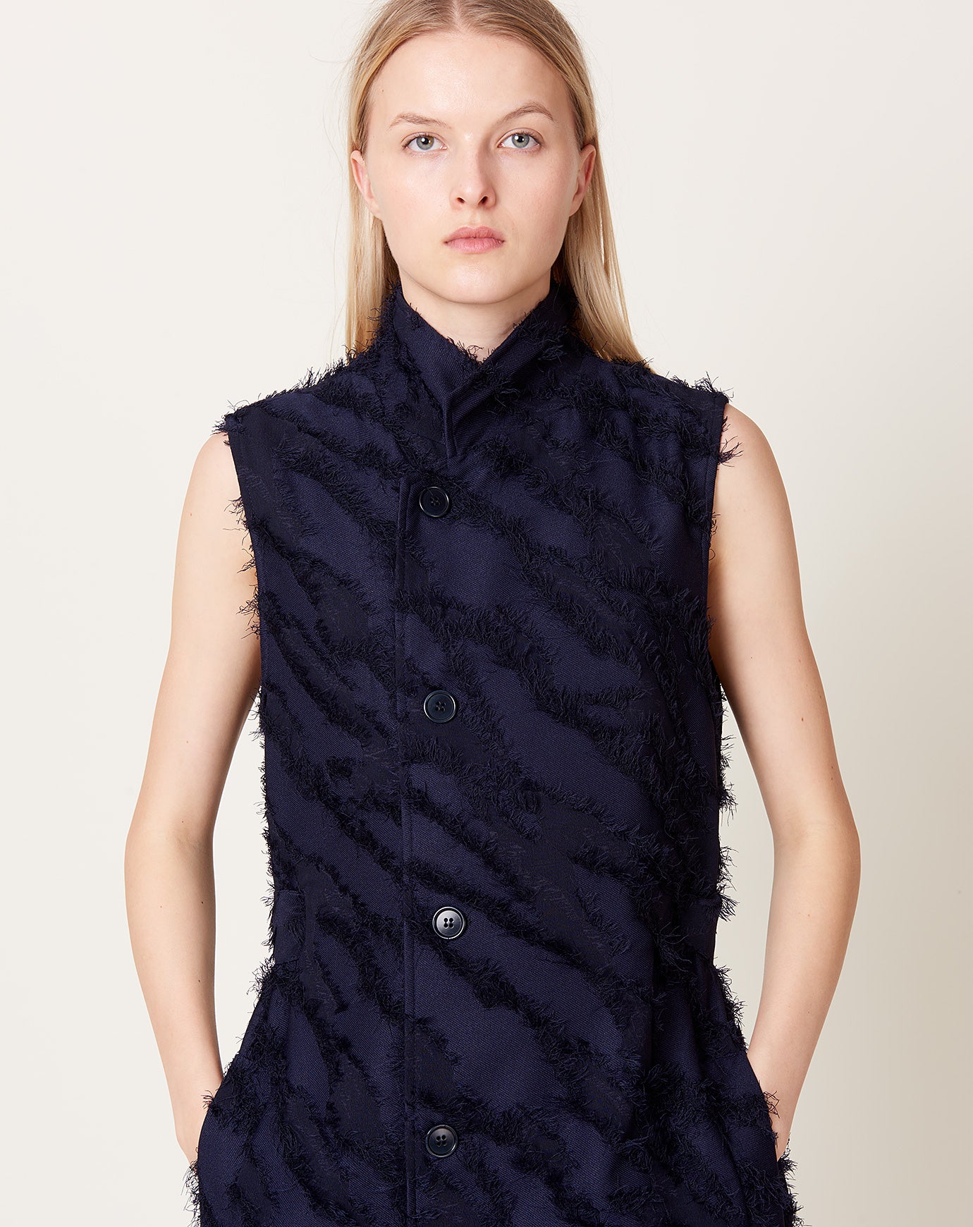 Henrik Vibskov Midnight Waistcoat Dress in Navy