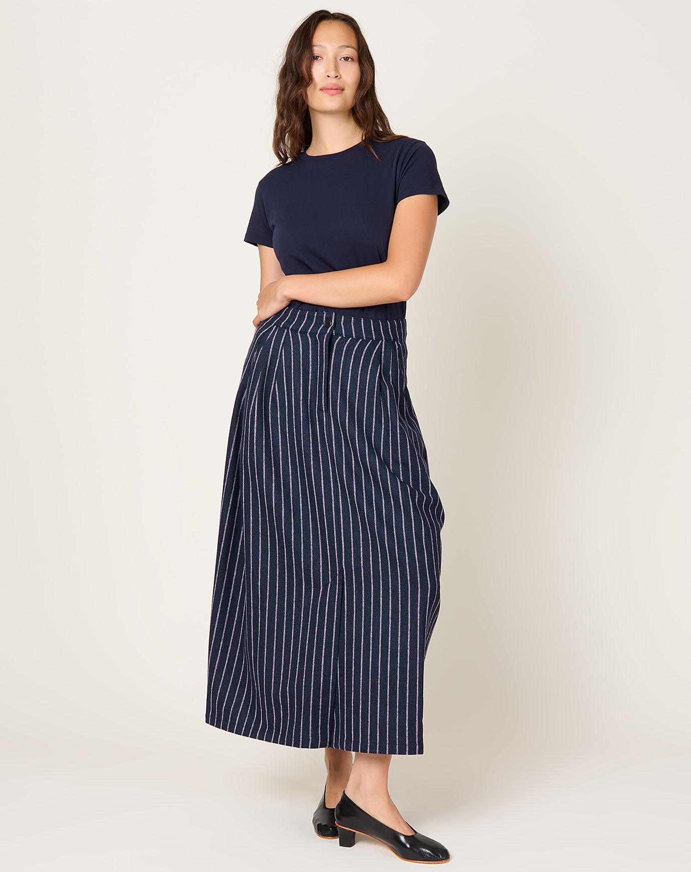 Henrik Vibskov One Skirt in Pinstripe