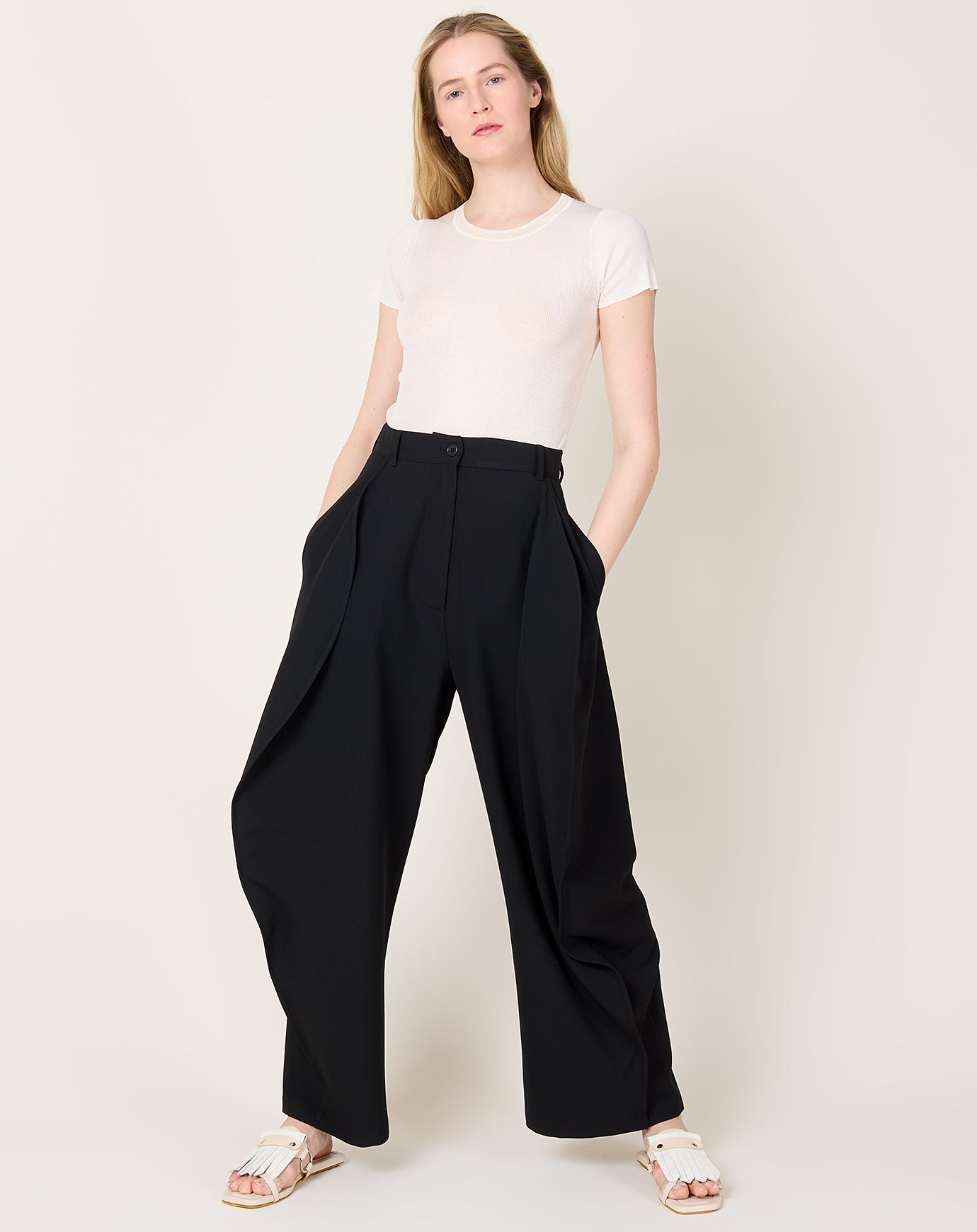 Henrik Vibskov Shape Pants in Black
